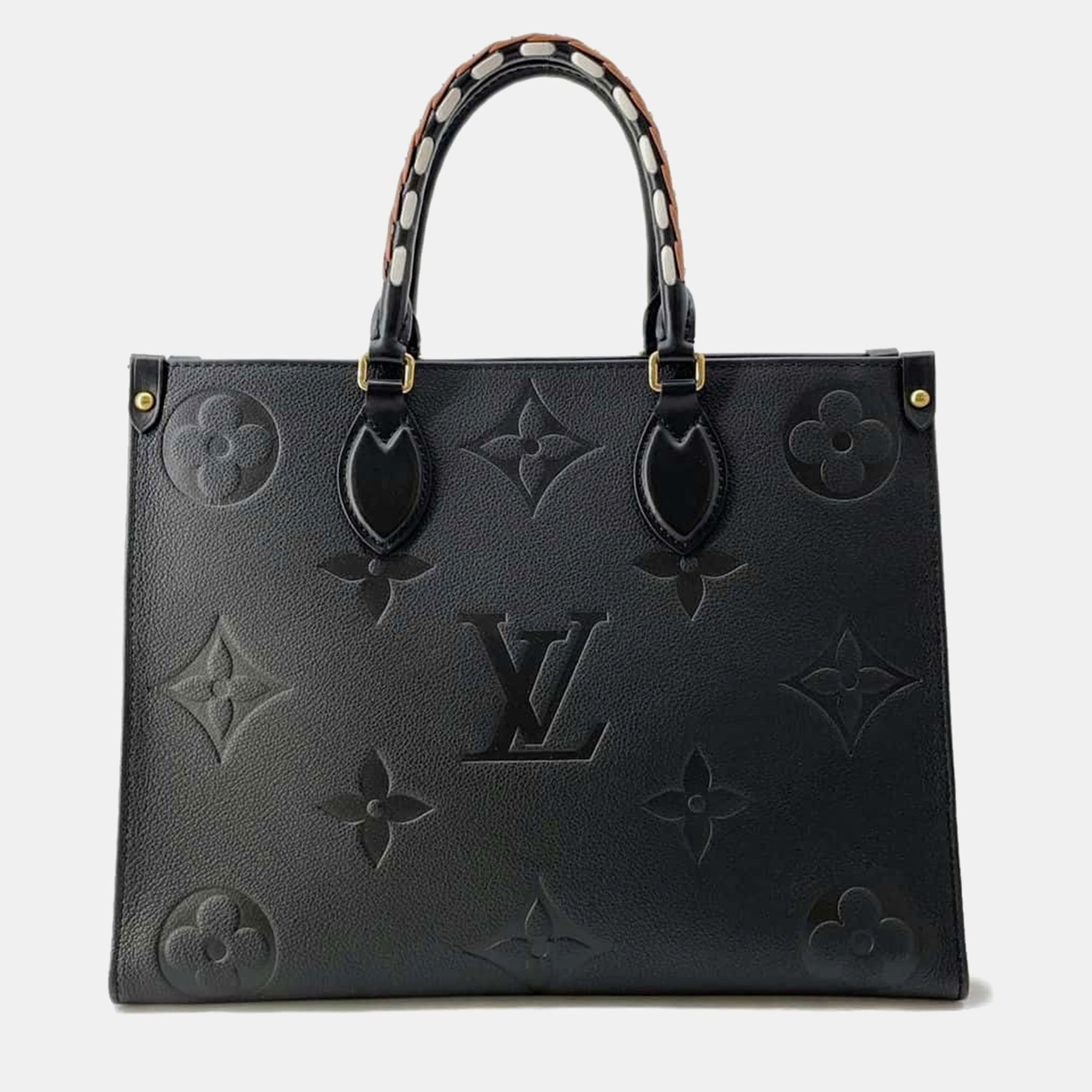 

Louis Vuitton Noir Monogram Empreinte Leather Wild at Heart Onthego MM Tote Bag, Black