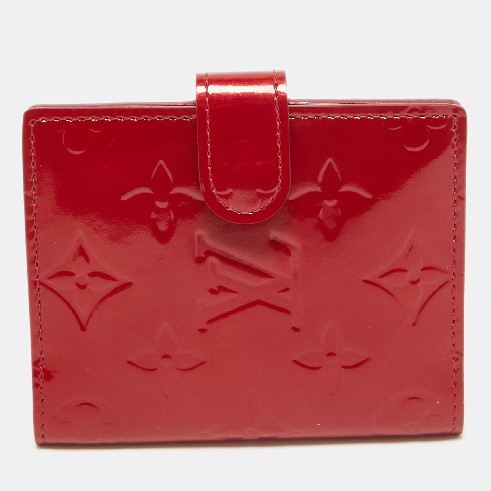 

Louis Vuitton Pomme D’amour Monogram Vernis French Purse, Red