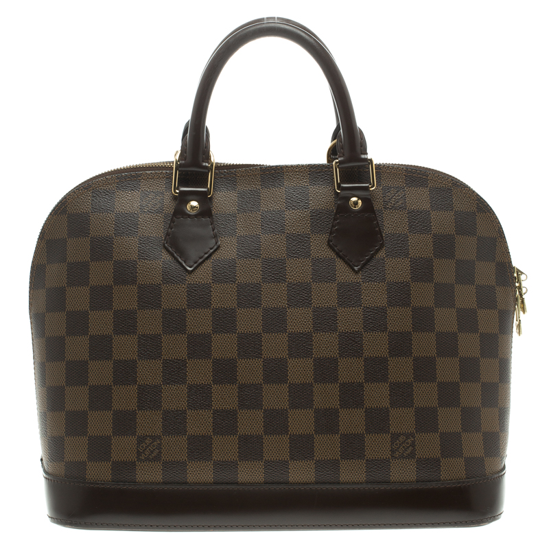 Pre Owned Louis Vuitton Damier Ebene Canvas Alma PM Bag