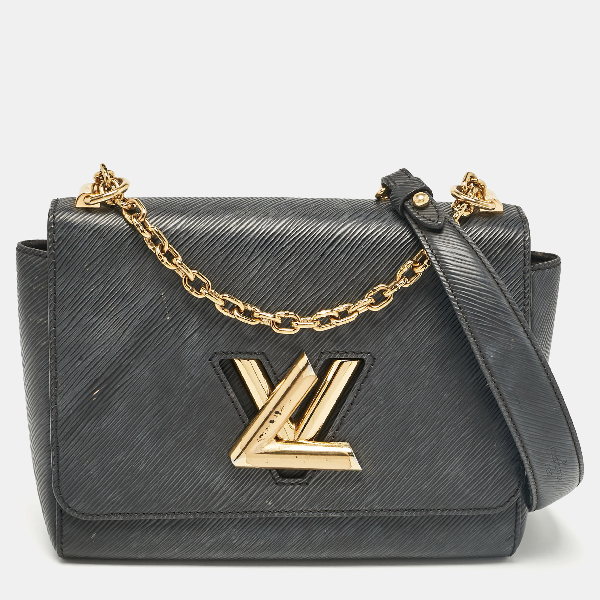 

Louis Vuitton Black Epi Leather Twist MM Bag