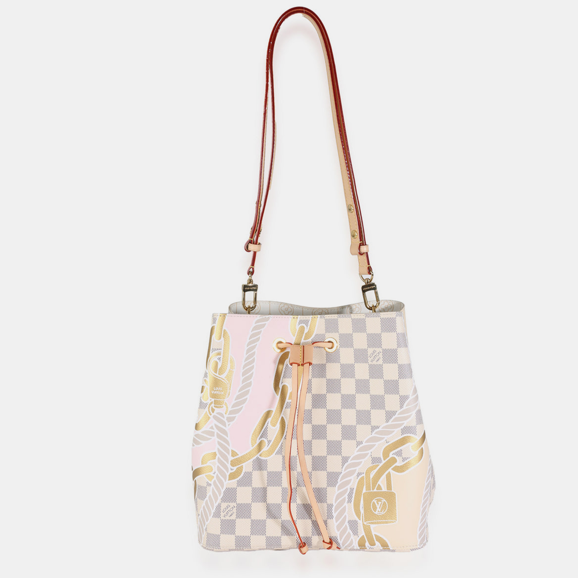 

Louis Vuitton Damier Azur Canvas Nautical Neonoe MM Bag, Grey