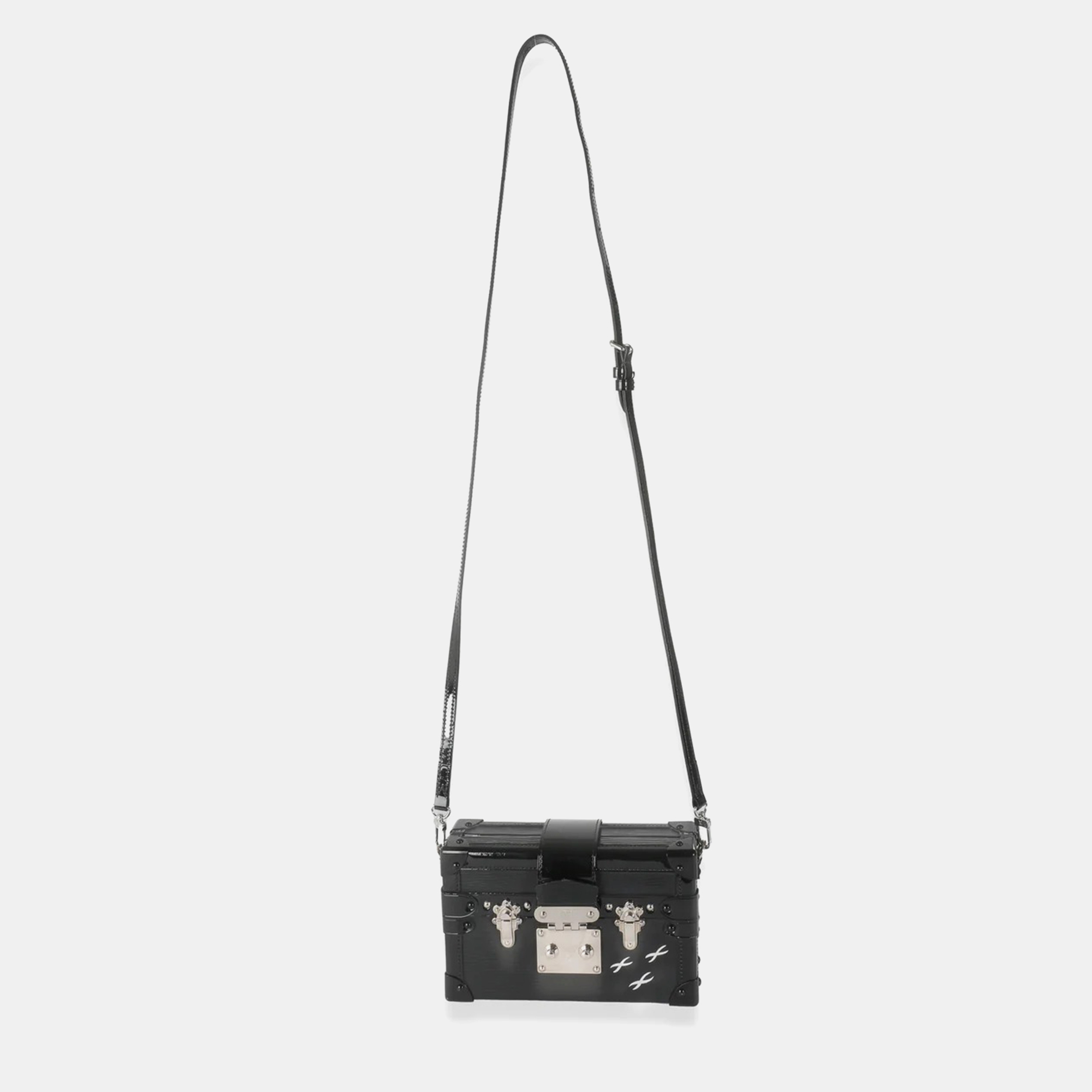 

Louis Vuitton Black Epi Petite Malle Bag