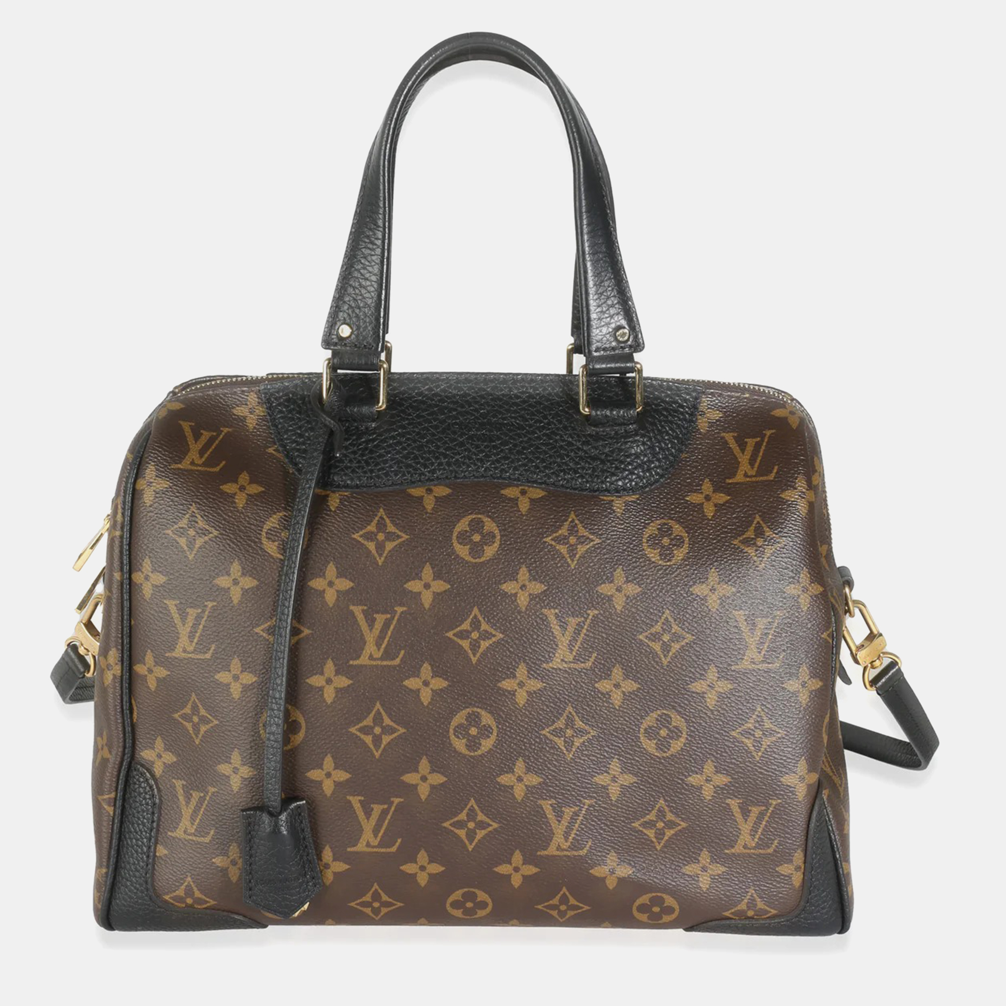 

Louis Vuitton Black Monogram Canvas Retiro NM Bag, Brown