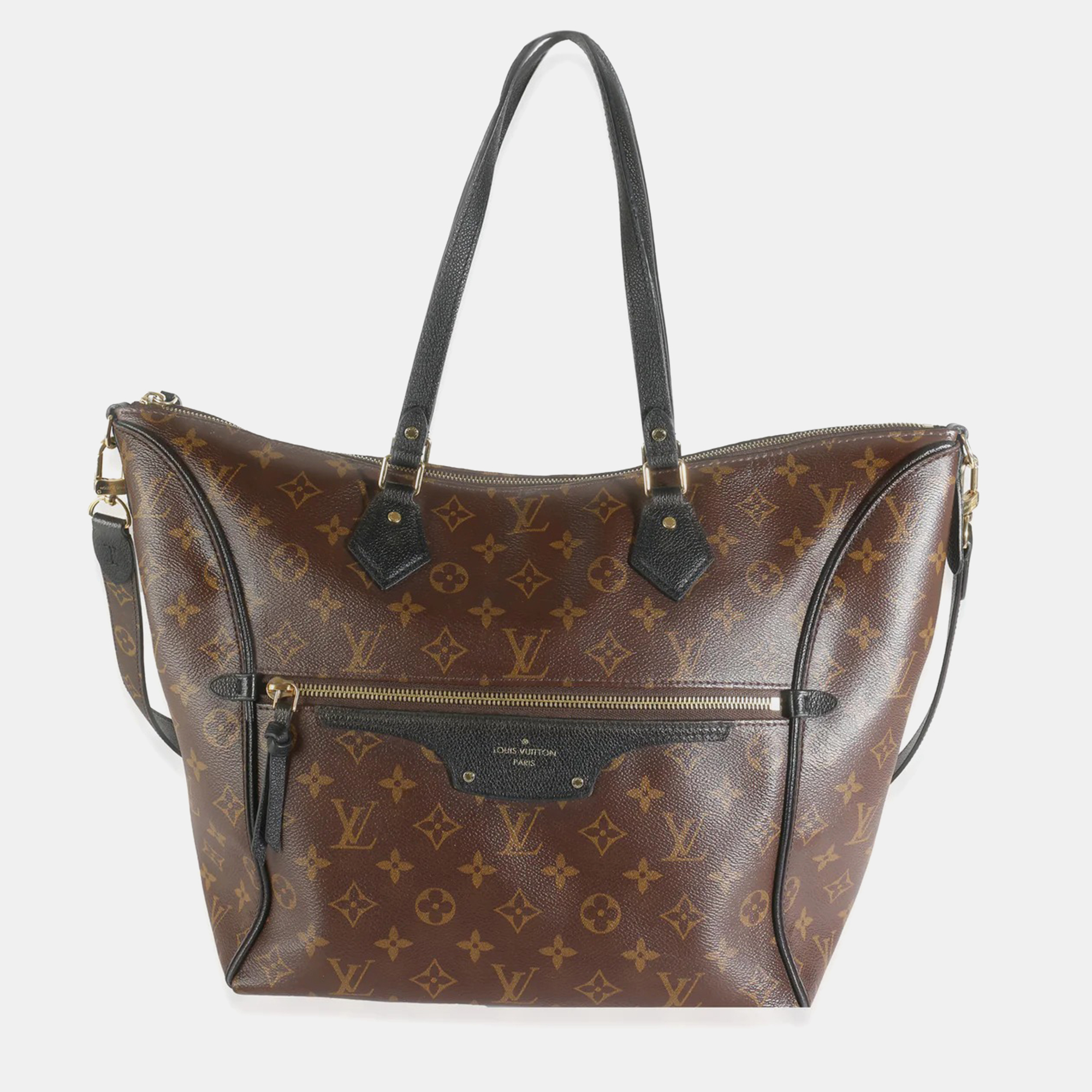

Louis Vuitton Black Monogram Canvas Tournelle Bag, Brown