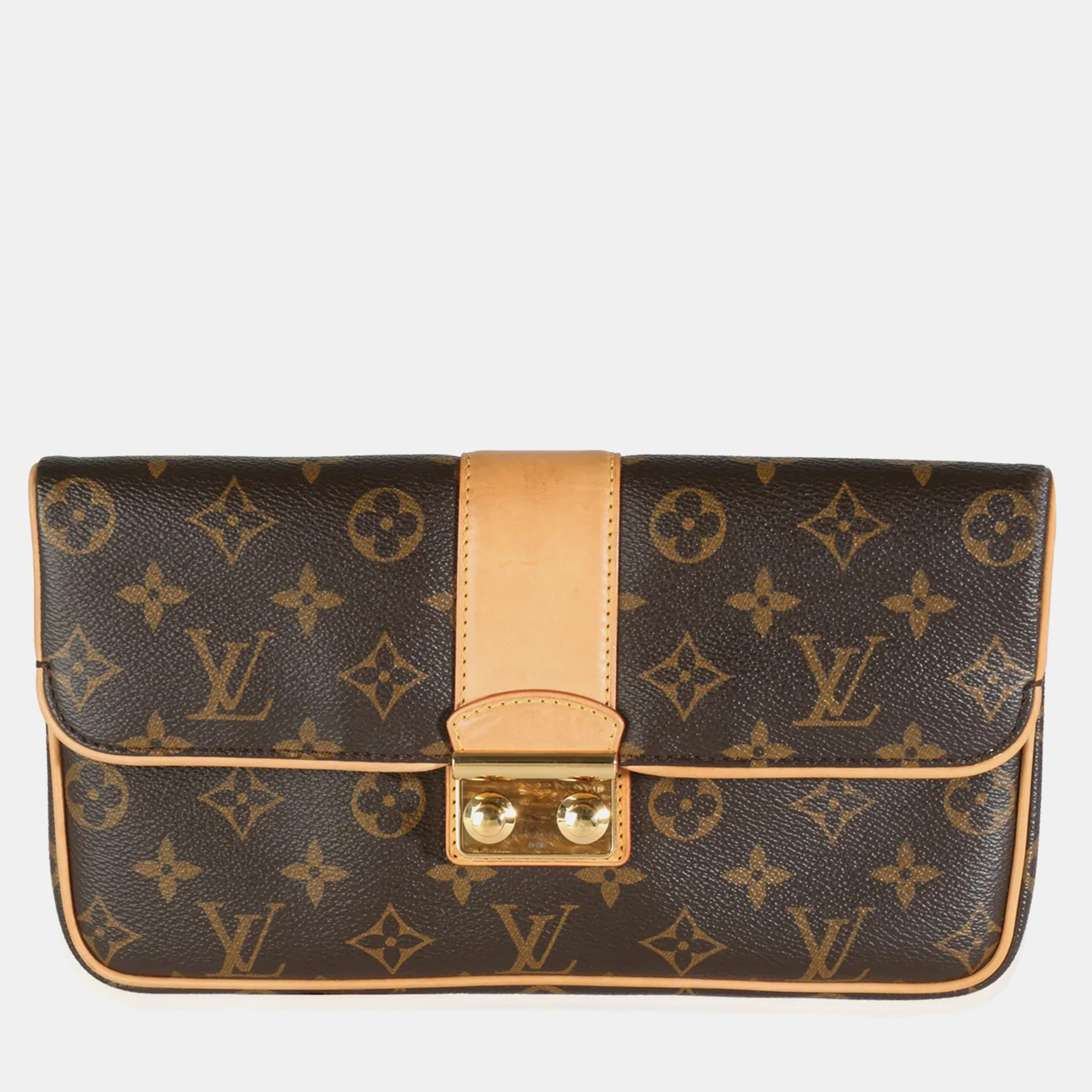 

Louis Vuitton x Sofia Coppola Monogram Canvas Slim Clutch Bag, Brown