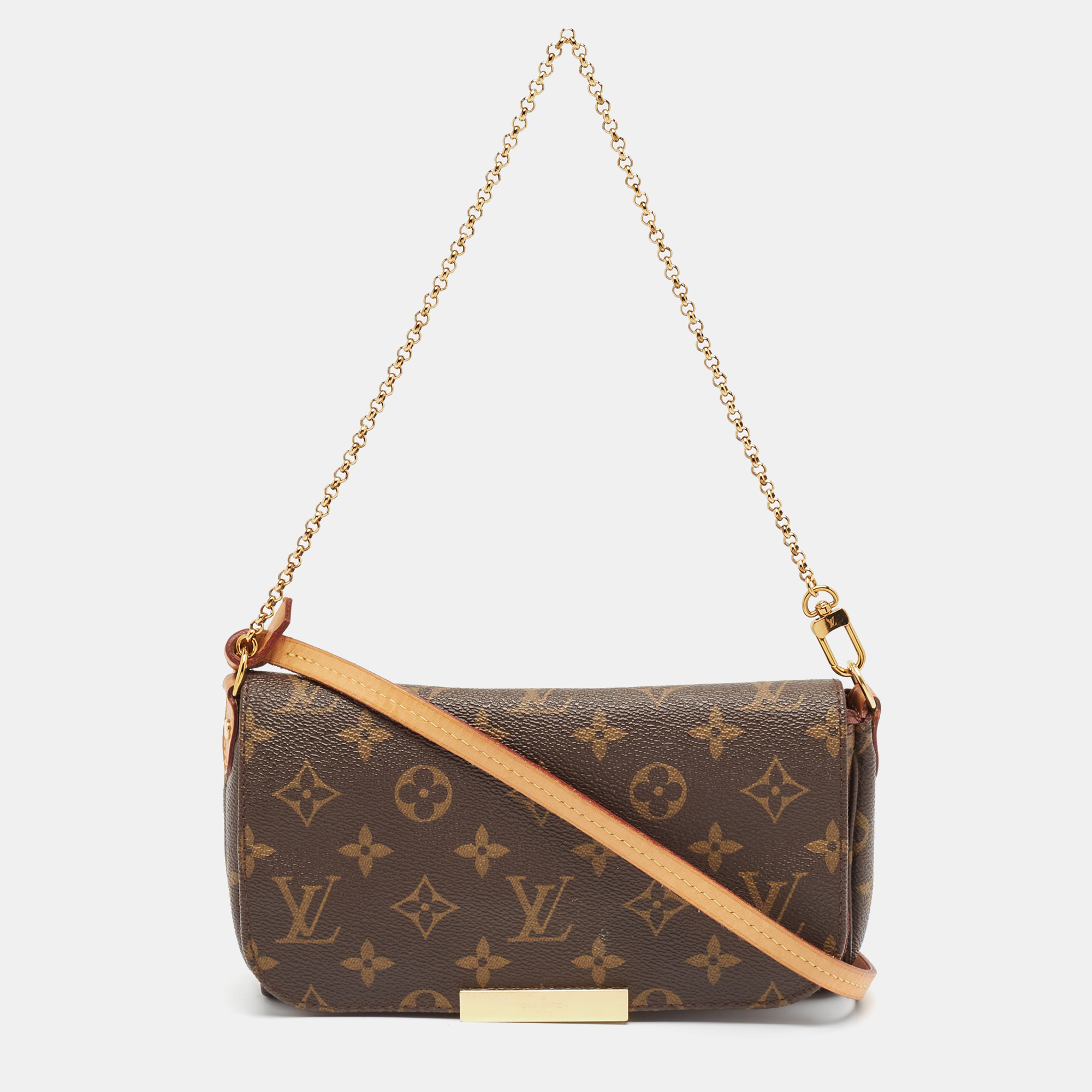 

Louis Vuitton Monogram Canvas Favorite PM Bag, Brown