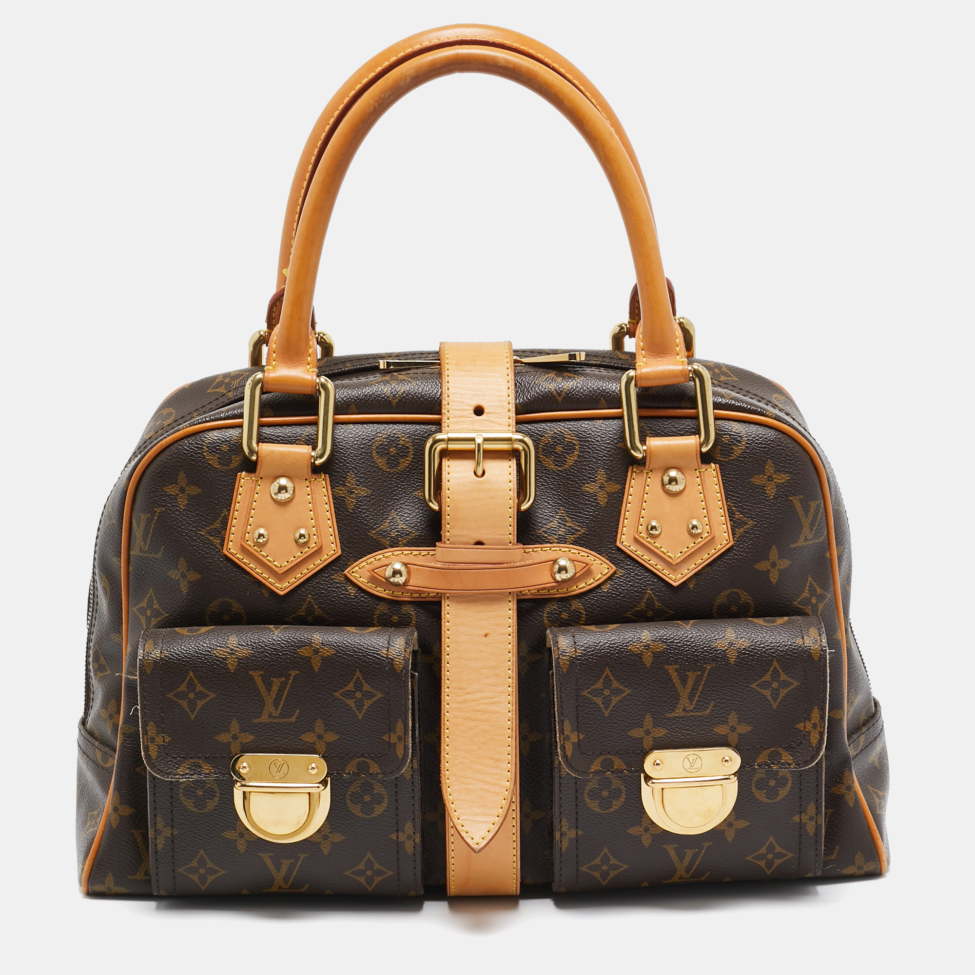 

Louis Vuitton Monogram Canvas Manhattan GM Bag, Brown