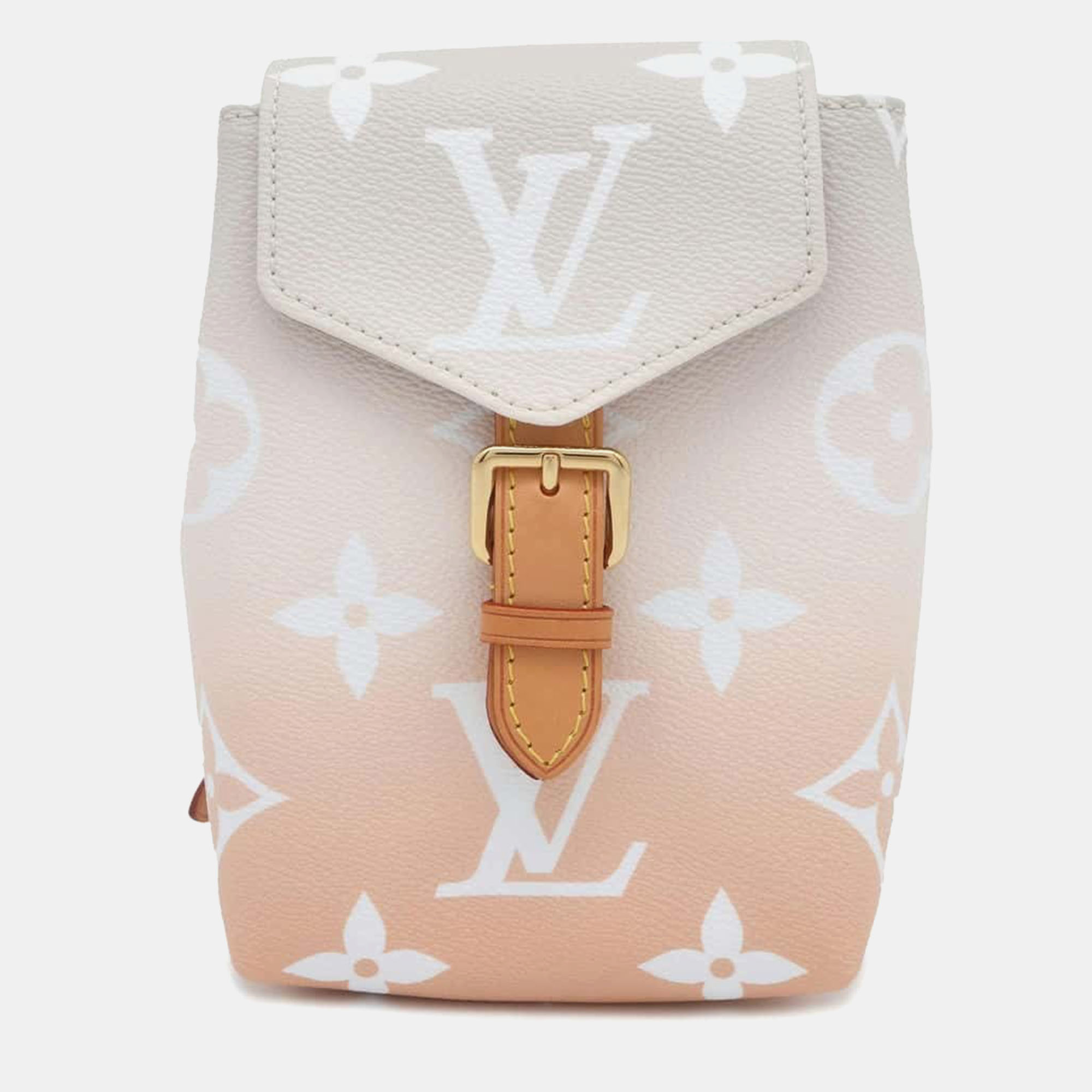 

Louis Vuitton Pink/Gray Monogram/Giant By the Pool Tiny Backpack, Grey