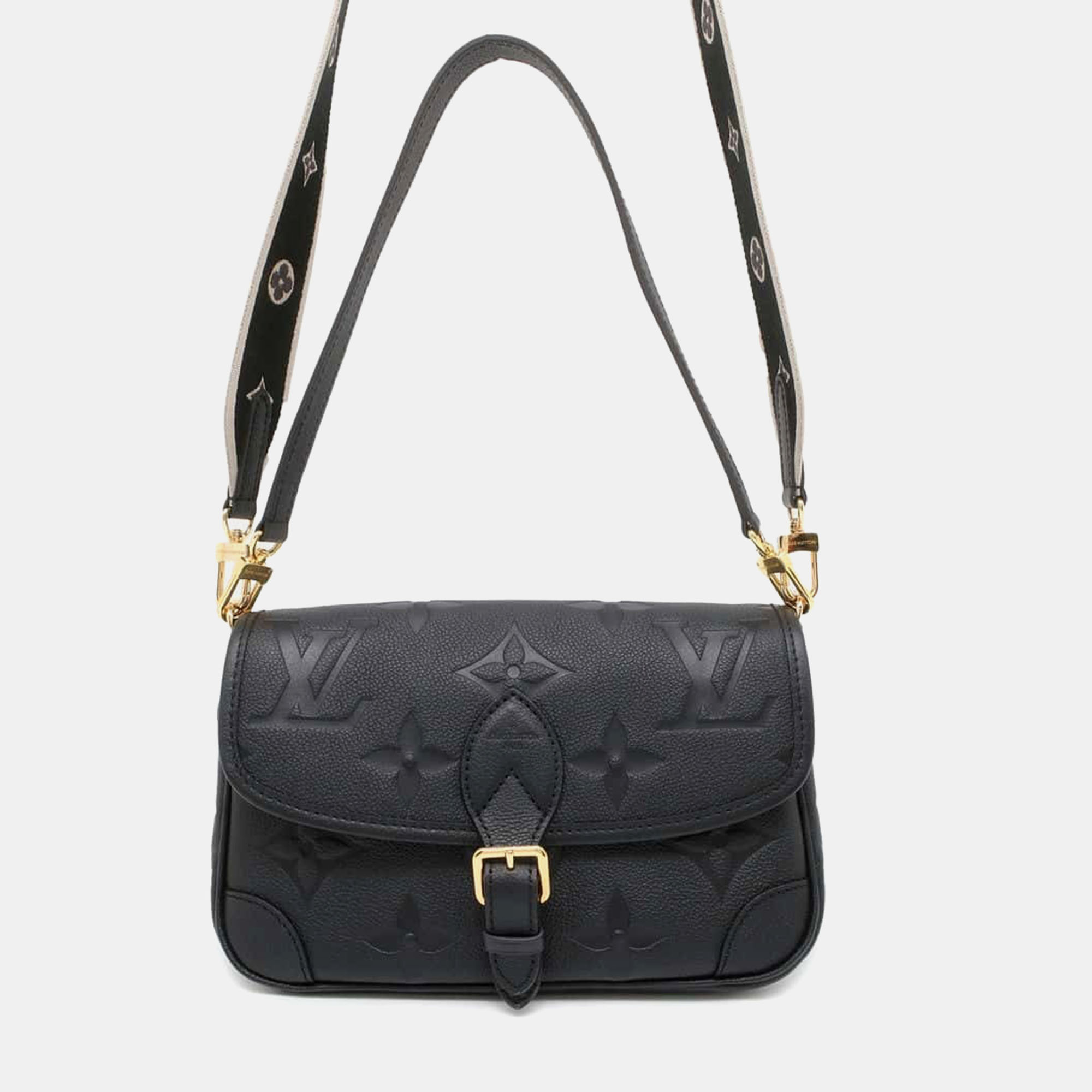 

Louis Vuitton Noir Monogram Empreinte Leather Dianu bag, Black