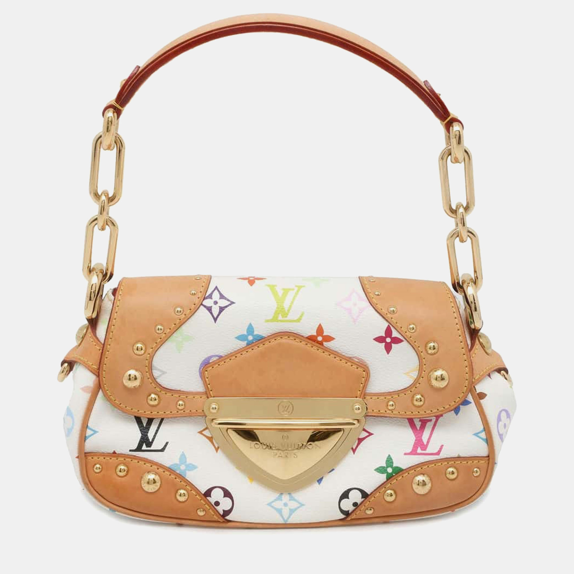 

Louis Vuitton White Multicolor Monogram Marilyn Shoulder Bag, Brown