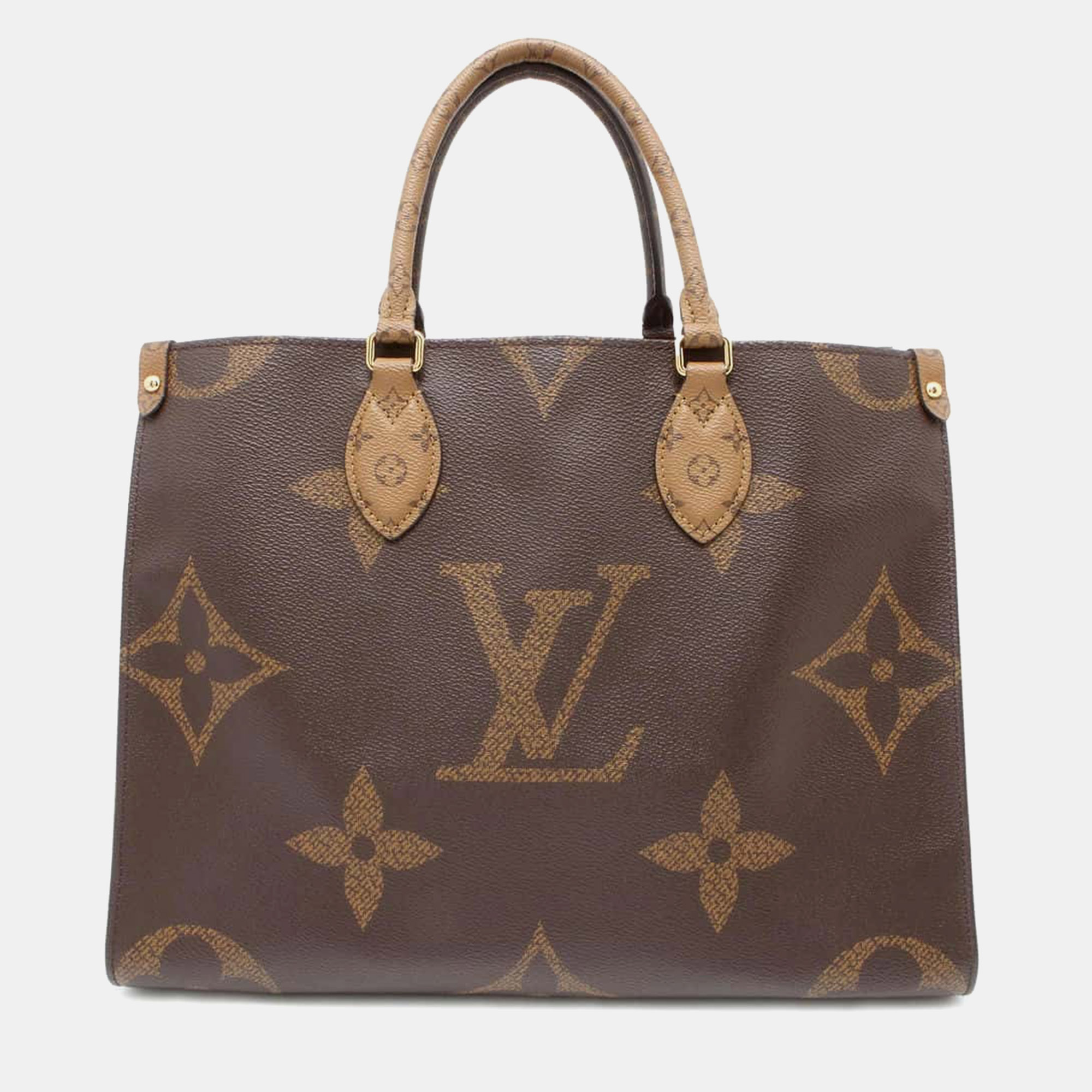 

Louis Vuitton Brown Monogram Reverse Canvas Monogram Giant Onthego MM Tote Bag