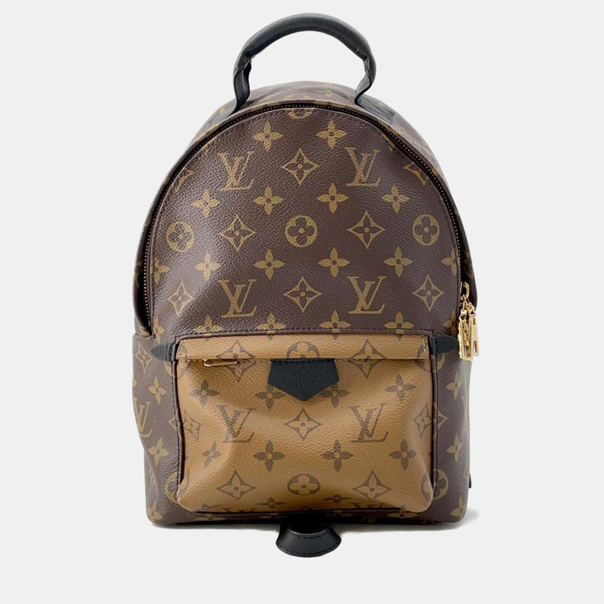 

Louis Vuitton Noir Monogram Reverse Canvas Palm Springs Backpack Size PM, Brown