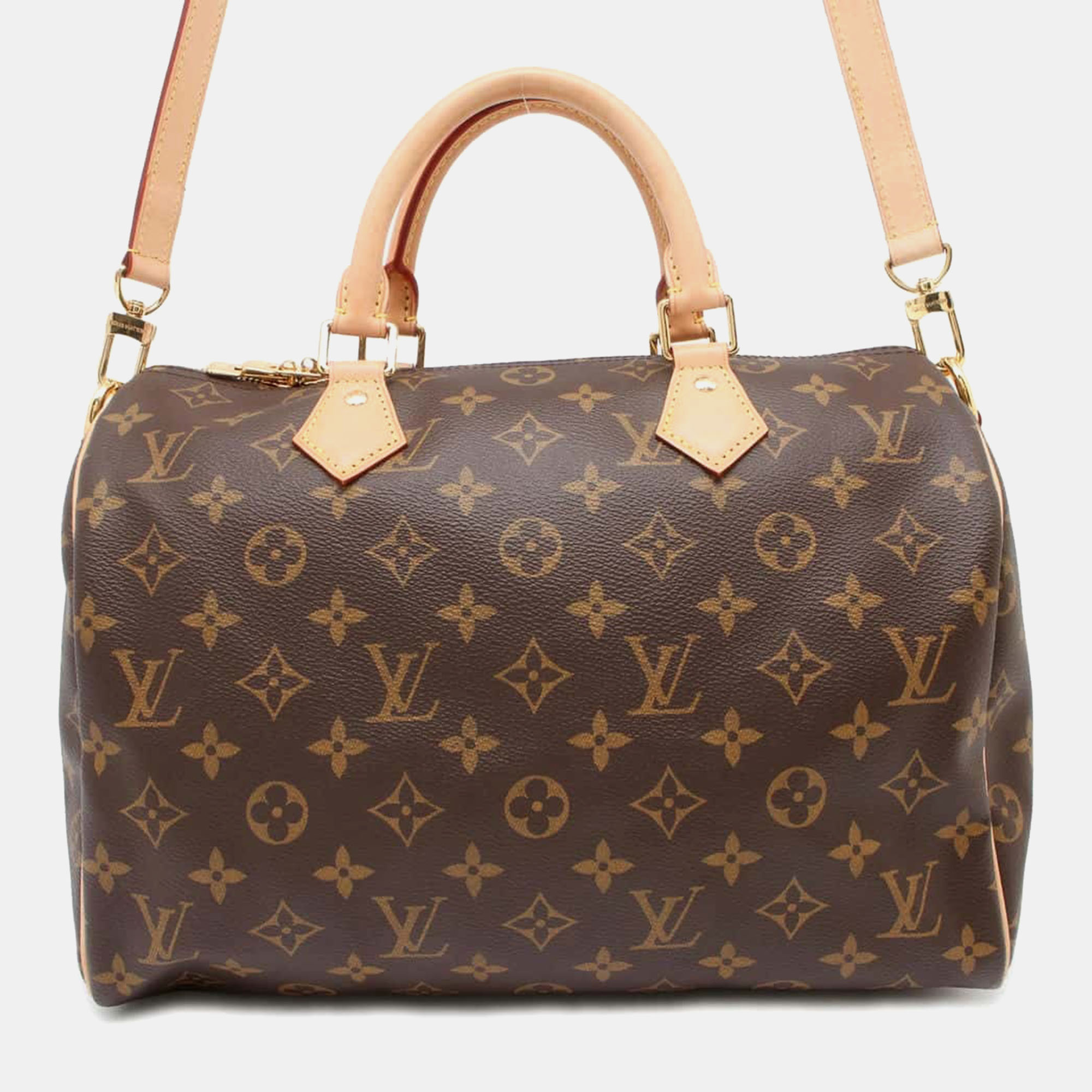 

Louis Vuitton Brown Monogram Speedy Bandouliere 30 Satchel Bag