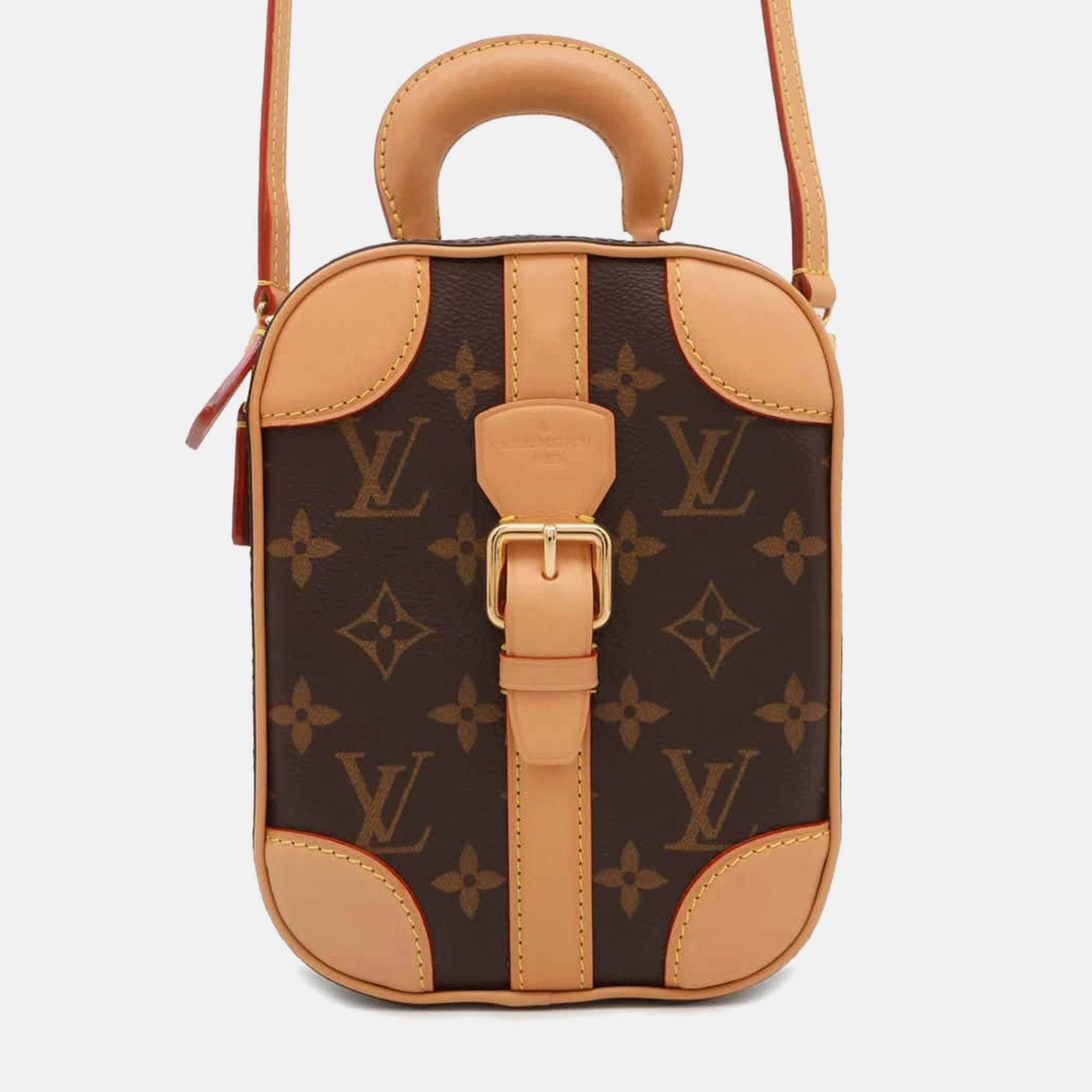 

Louis Vuitton Beige Monogram Varisette Vertical Bag, Brown