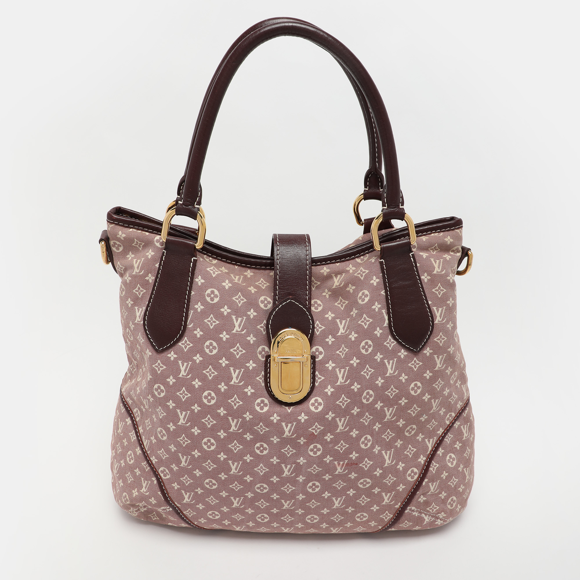 

Louis Vuitton Sepia Monogram Idylle Canvas Elegie Bag, Burgundy