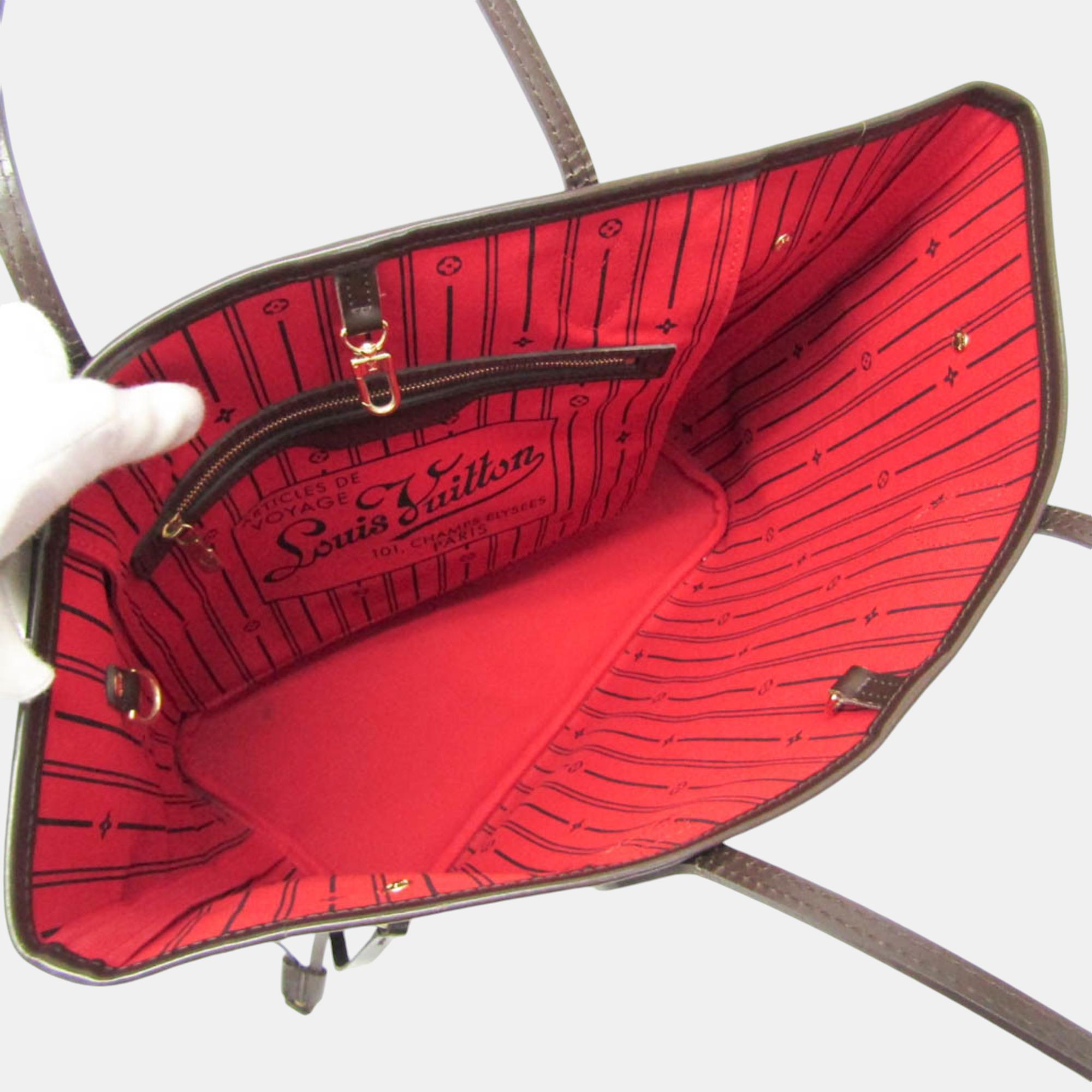 Louis Vuitton Brown Canvas MM Neverfull Tote Bag 