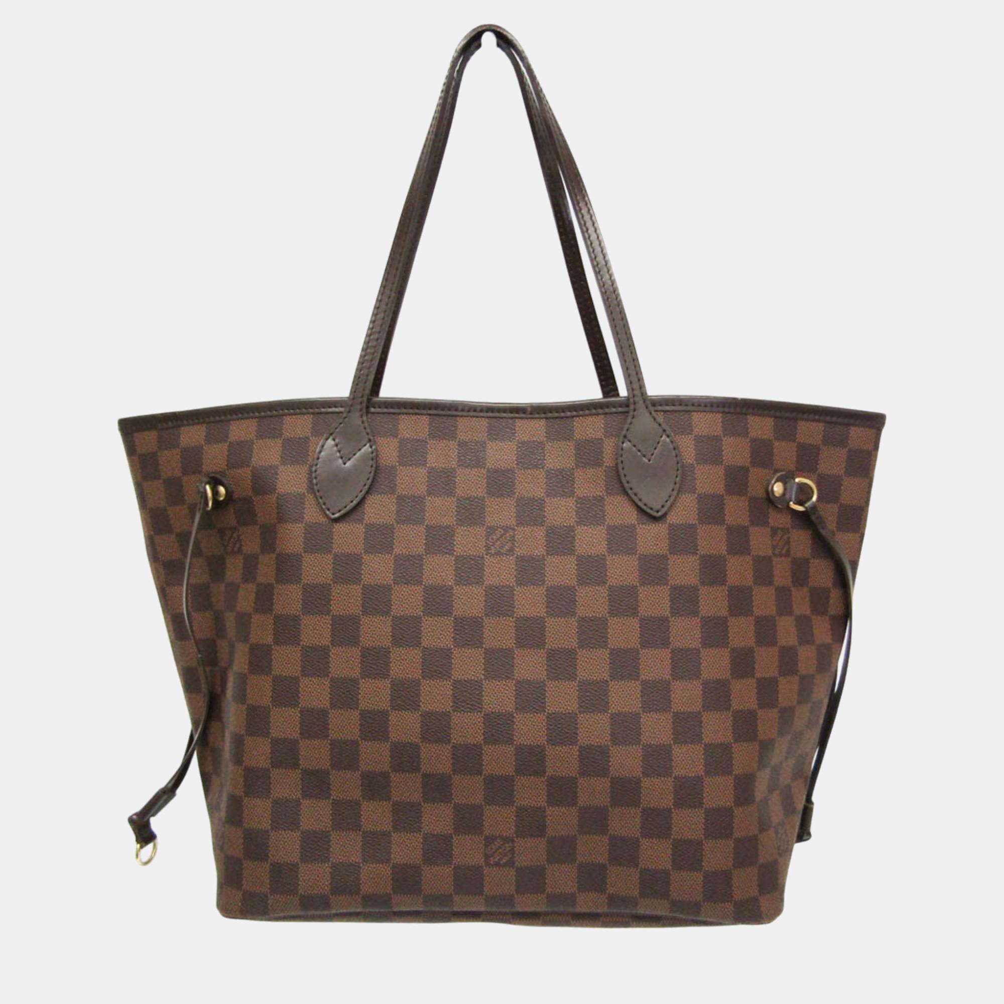 

Louis Vuitton Brown Canvas MM Neverfull Tote Bag