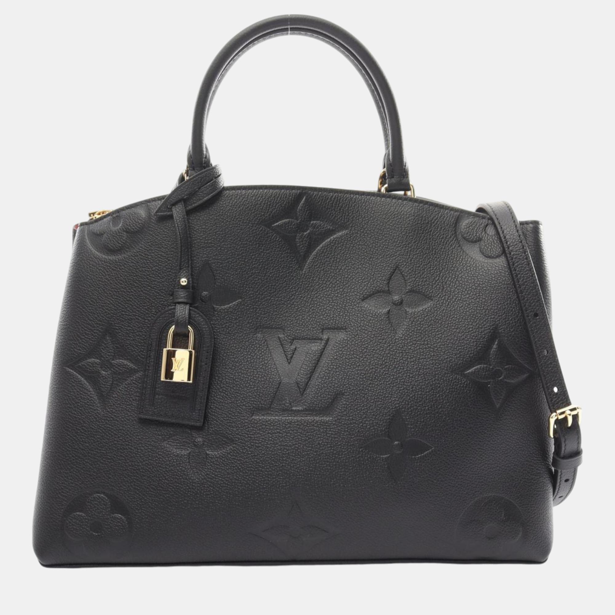 

Louis Vuitton Black Leather Monogram Empreinte Grand Palais MM Handbag