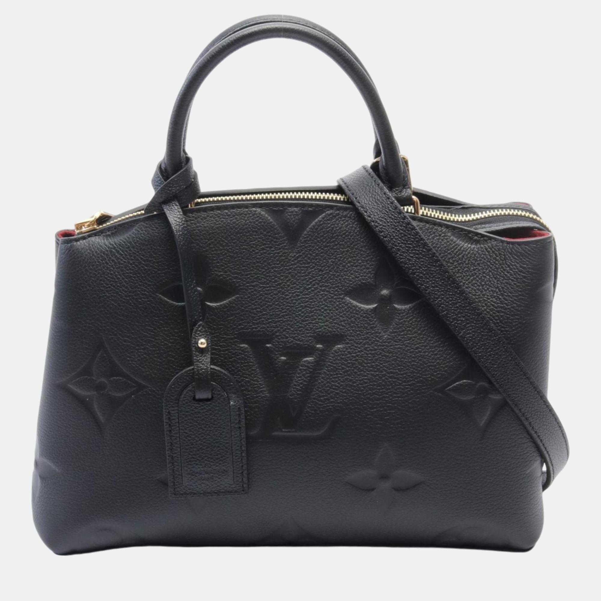 

Louis Vuitton Black Monogram Empreinte Leather Petit Palais PM Handbag