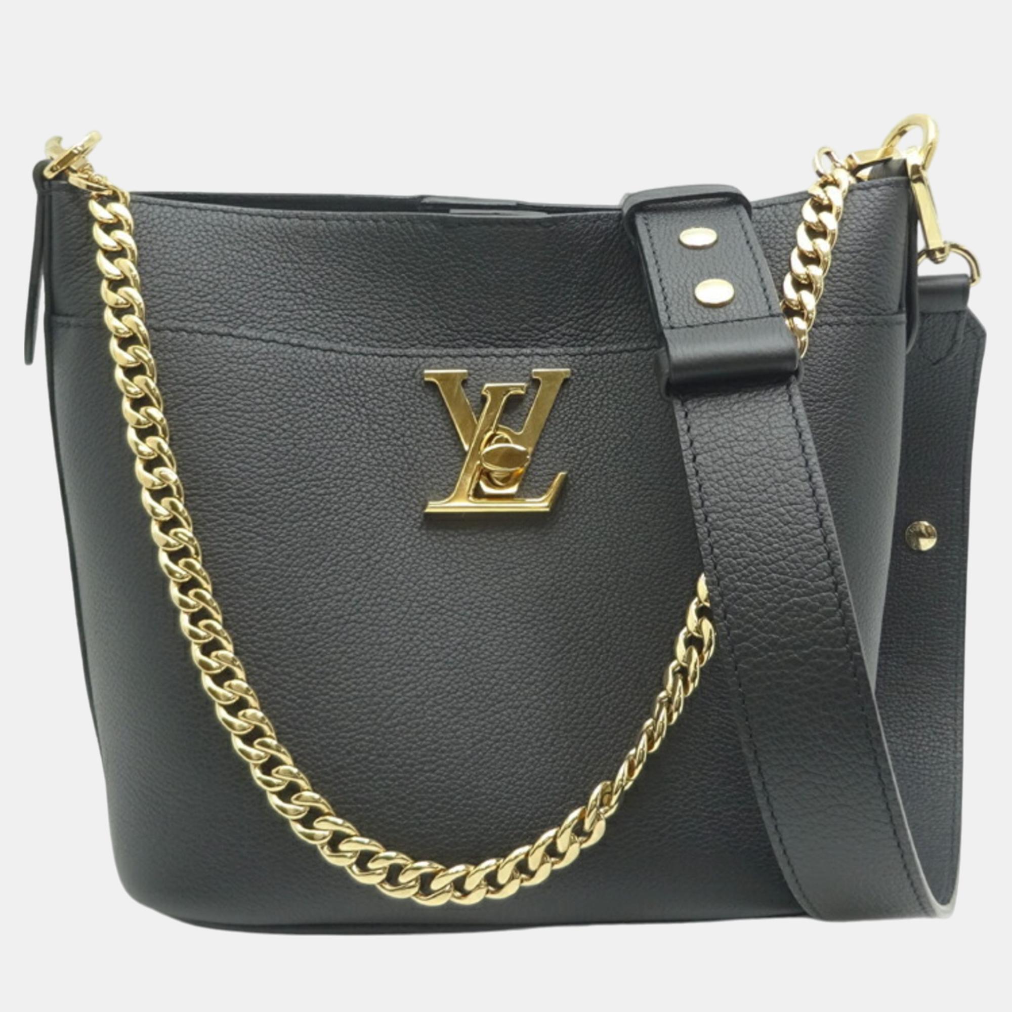 

Louis Vuitton Black Grained Calf Leather Rock & Walk Bag