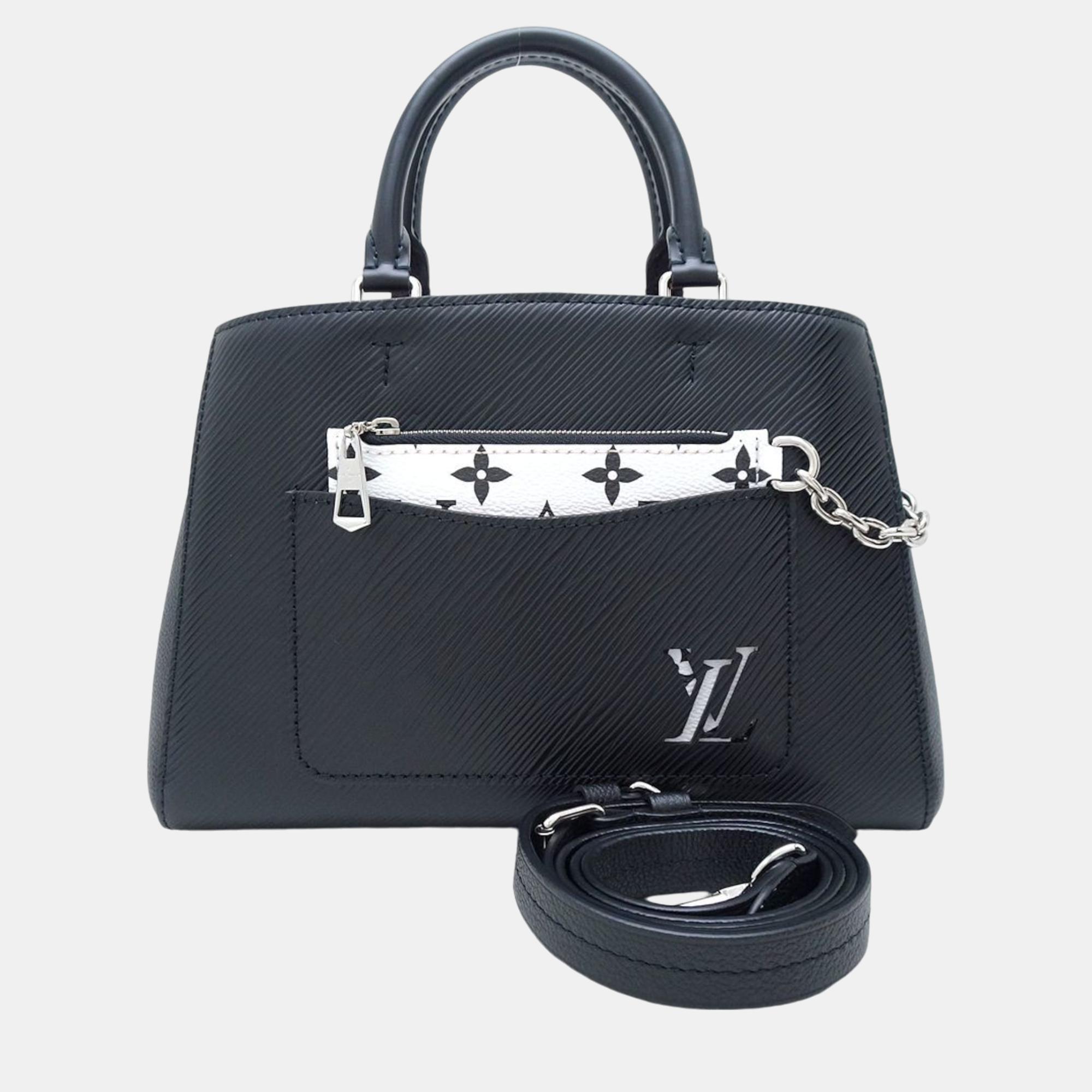 

Louis Vuitton Noir Epi Marelle Tote BB Bag, Black