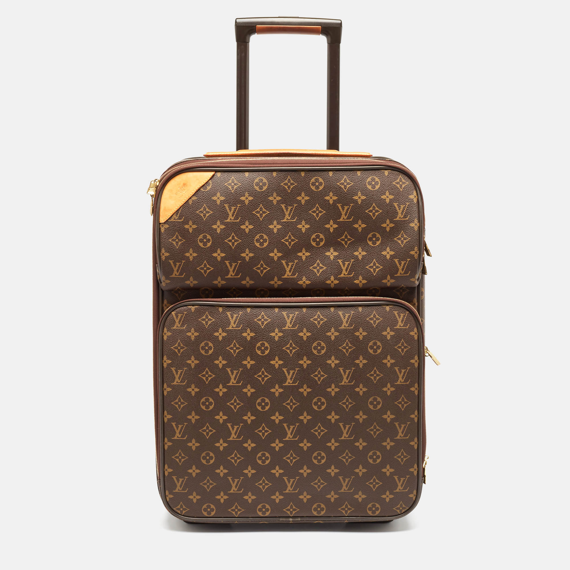 

Louis Vuitton Monogram Canvas Business Pegase 55 Luggage, Brown