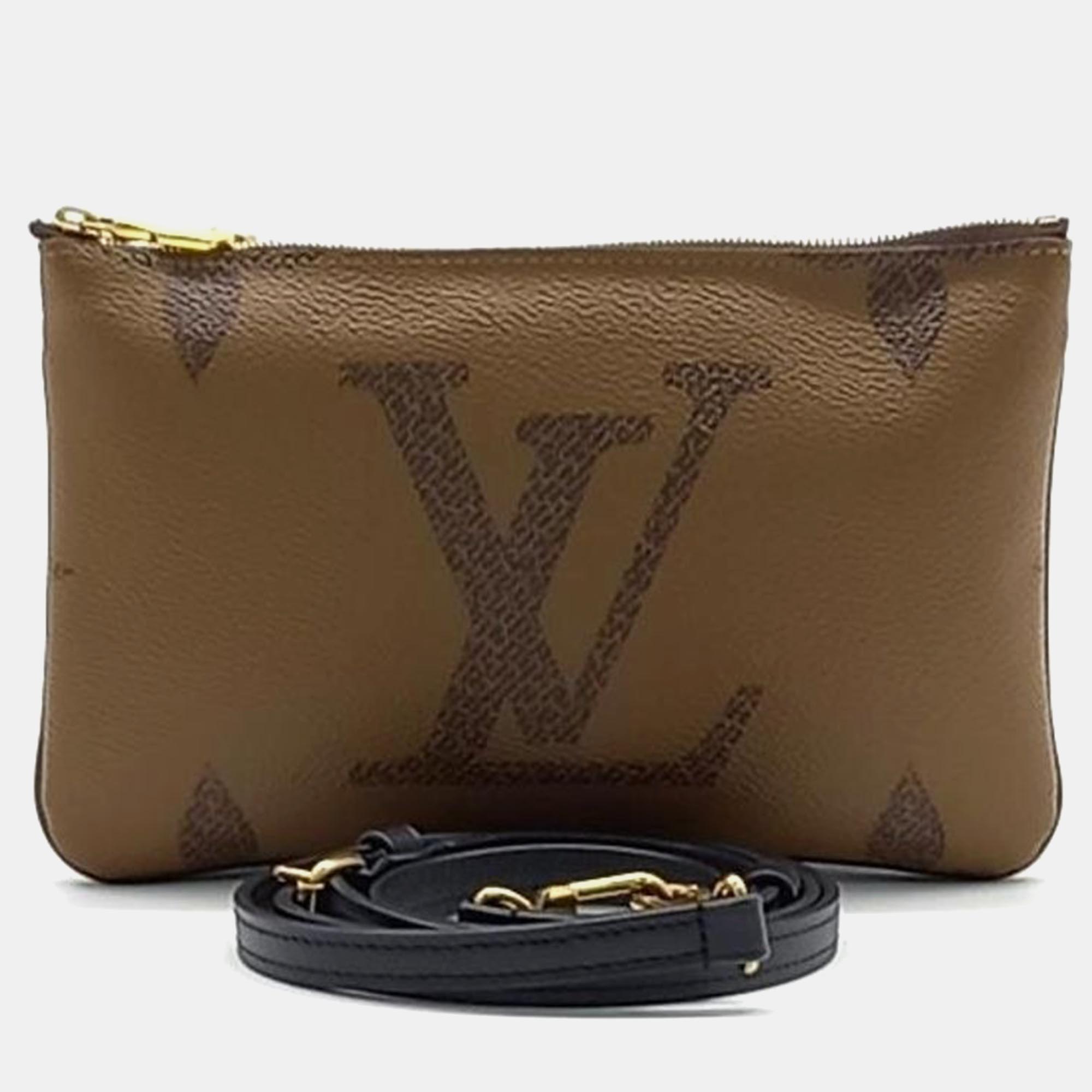 

Louis Vuitton Pochette Double Zip bag, Brown