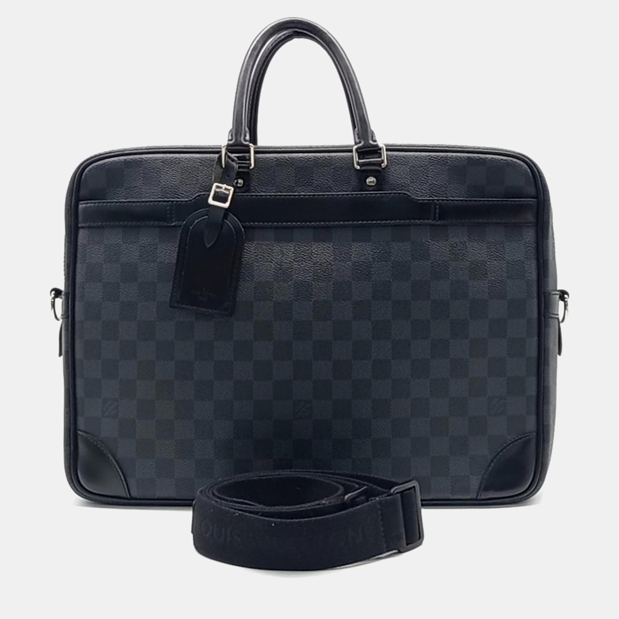 

Louis Vuitton Graphite Forte Document Voyage GM bag, Black