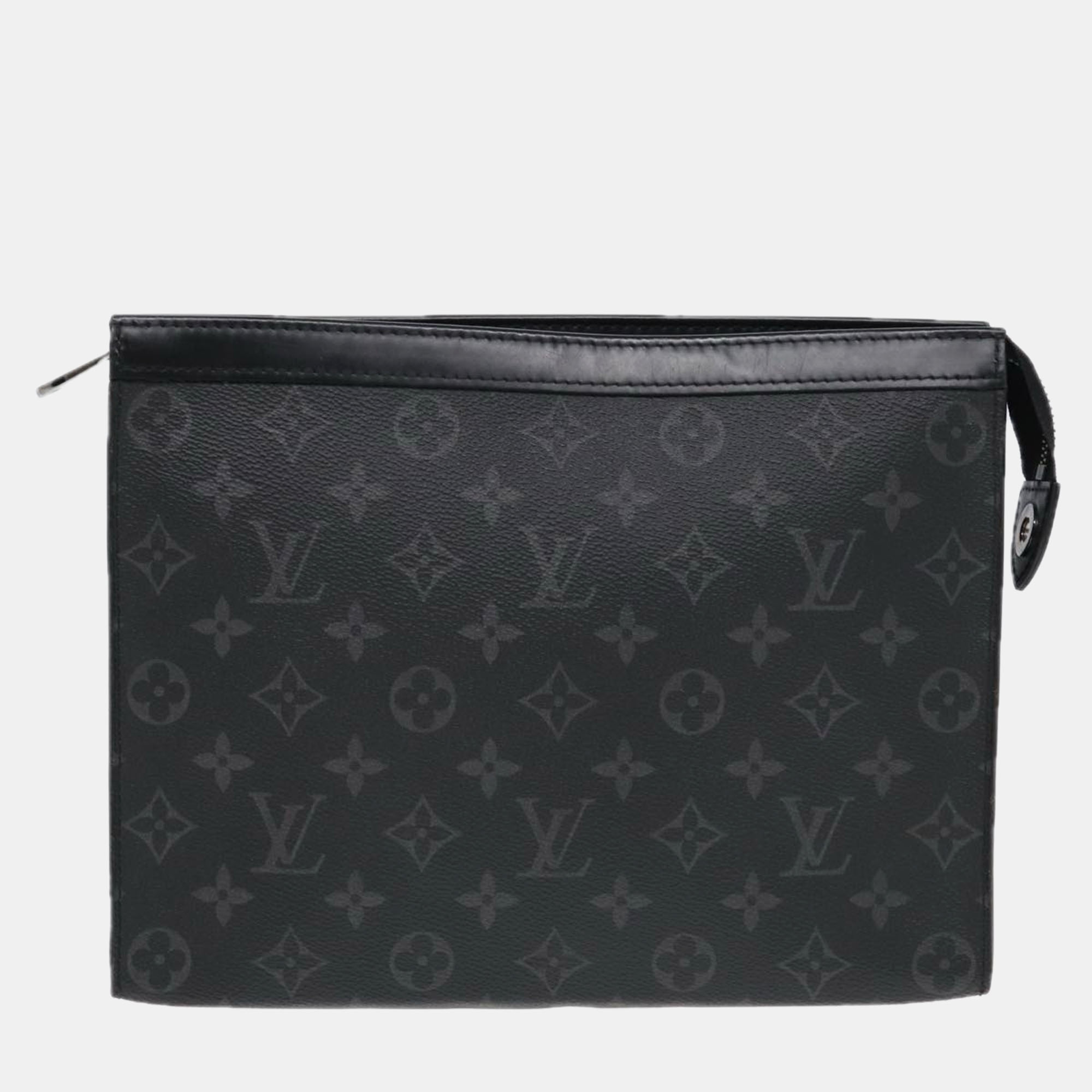 

Louis Vuitton Monogram Pochette Voyage MM Pouch, Black