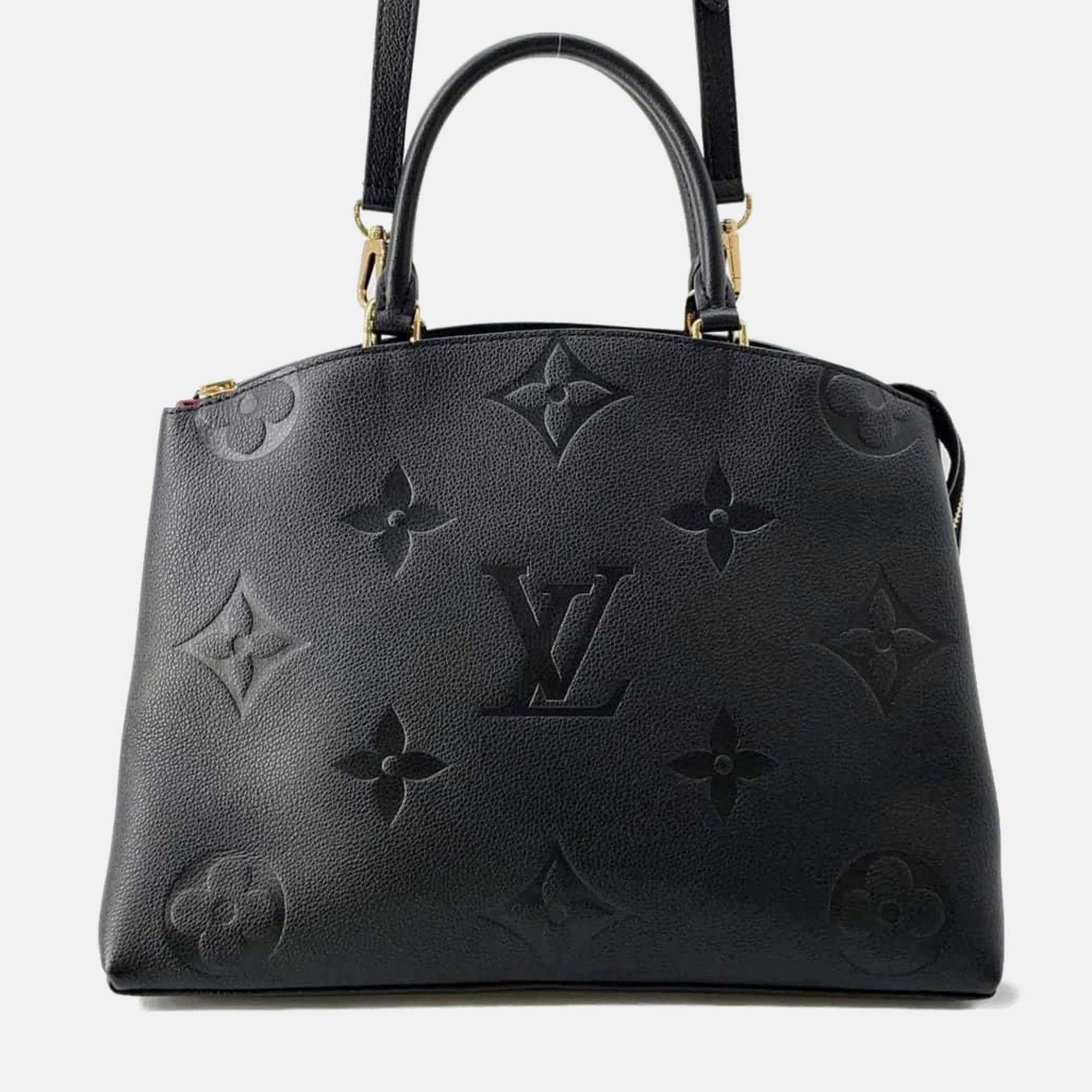 

Louis Vuitton Black Empreinte Monogram Giant Petit Palais Satchel Bag