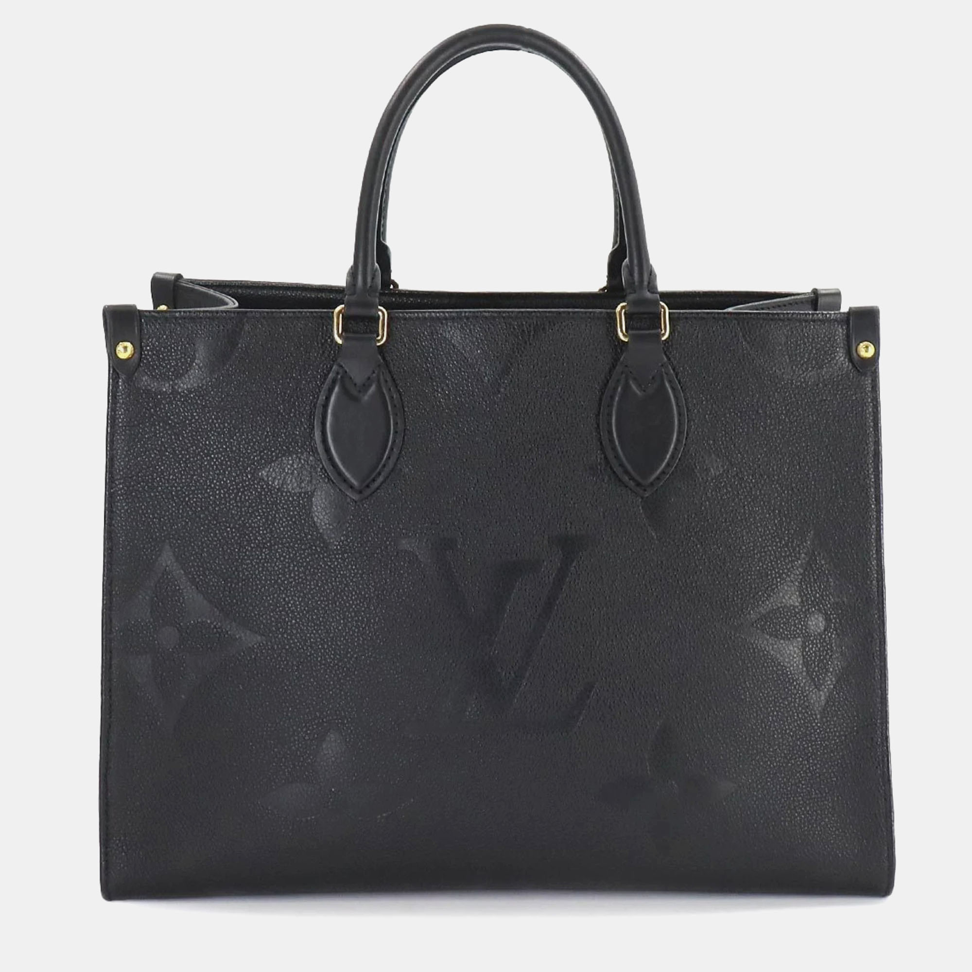 

Louis Vuitton Noir Monogram Empreinte Leather MM Onthego Tote Bag, Black