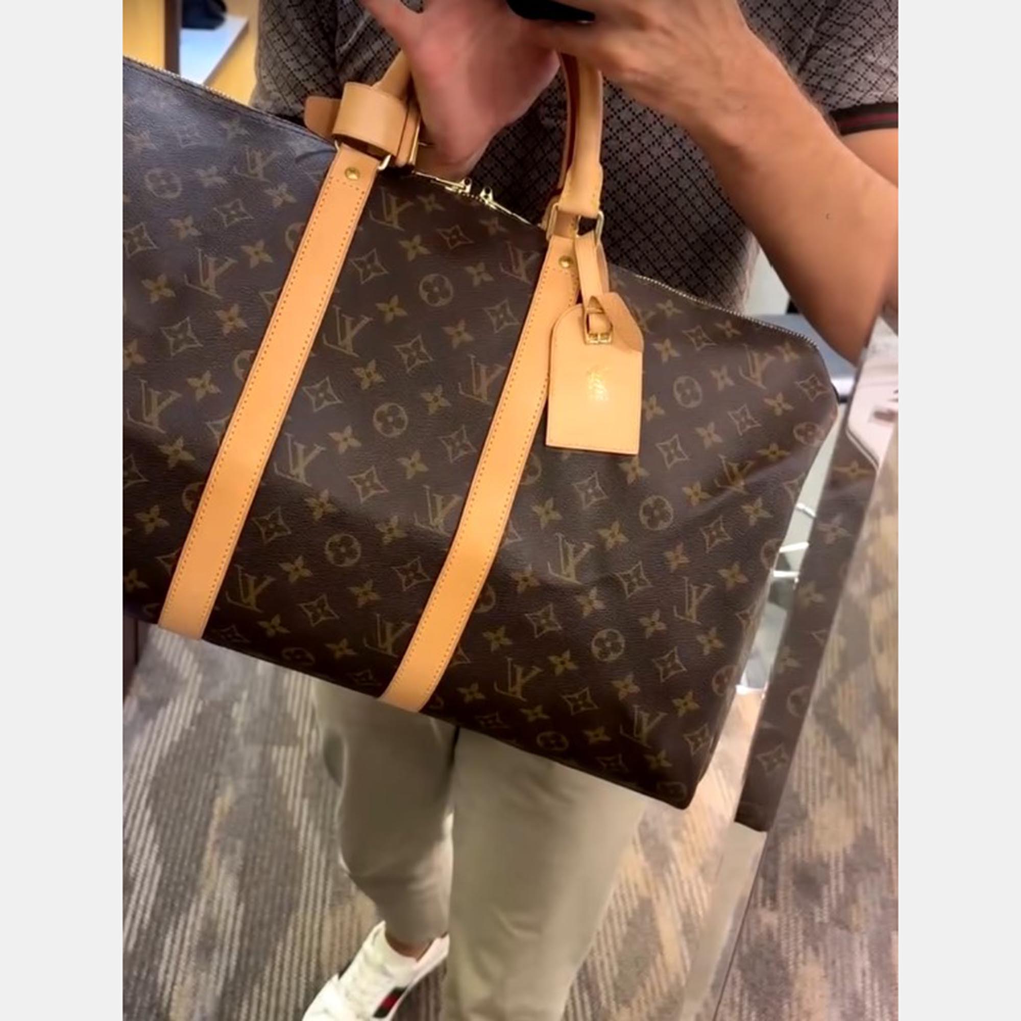 

Louis Vuitton Monogram Keepall 50 Bag, Brown