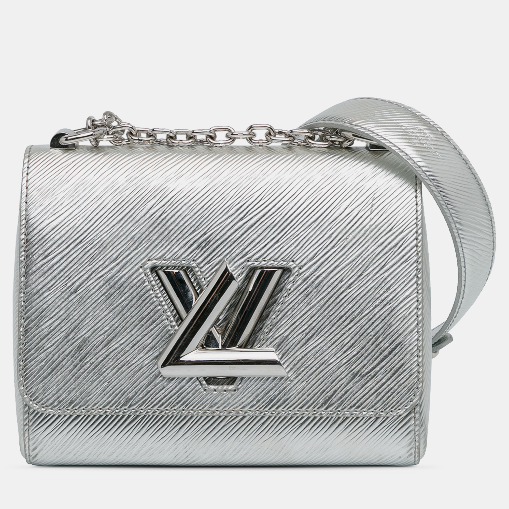 

Louis Vuitton Epi Twist PM Bag, Silver