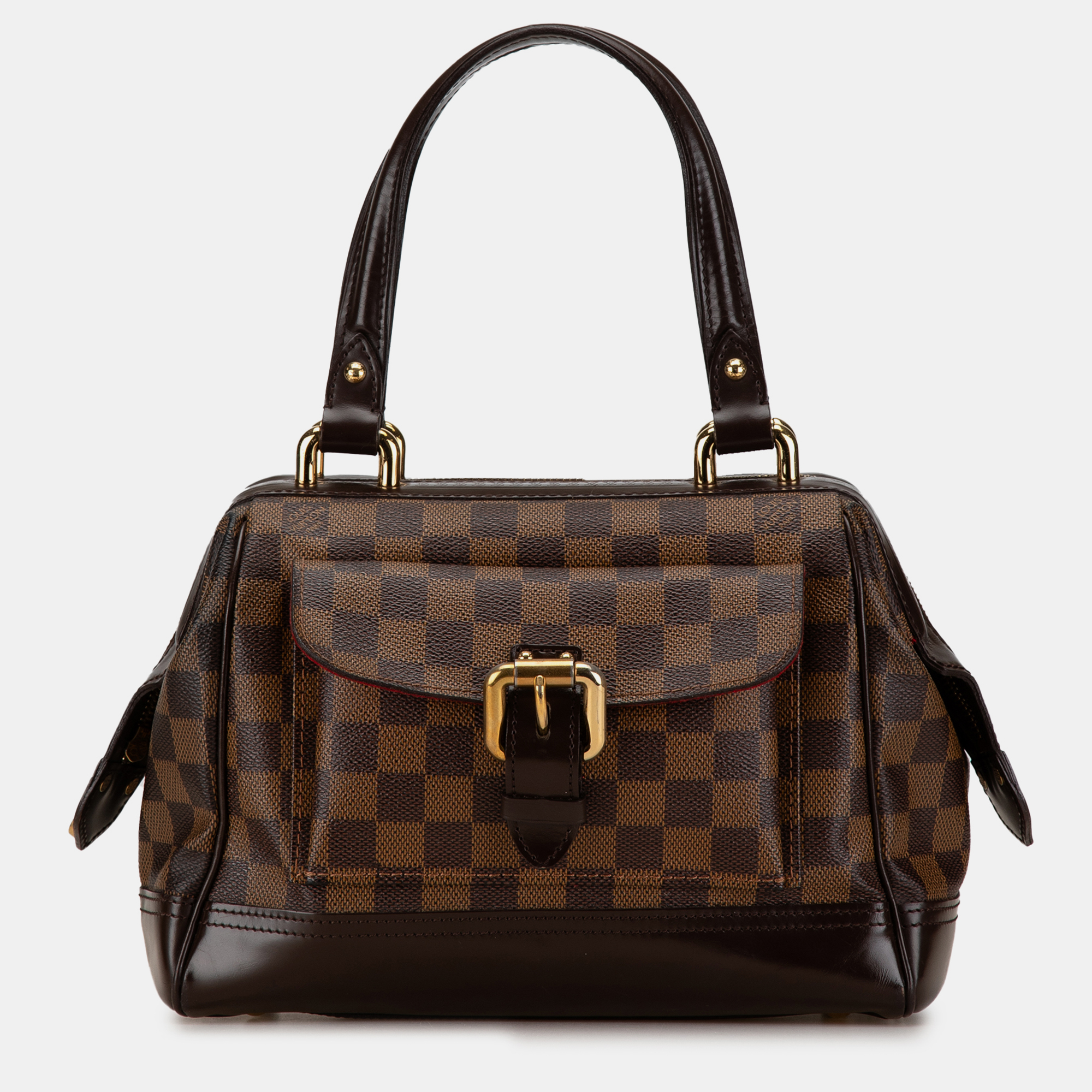 Pre-owned Louis Vuitton Damier Ebene Knightsbridge Bag In Brown