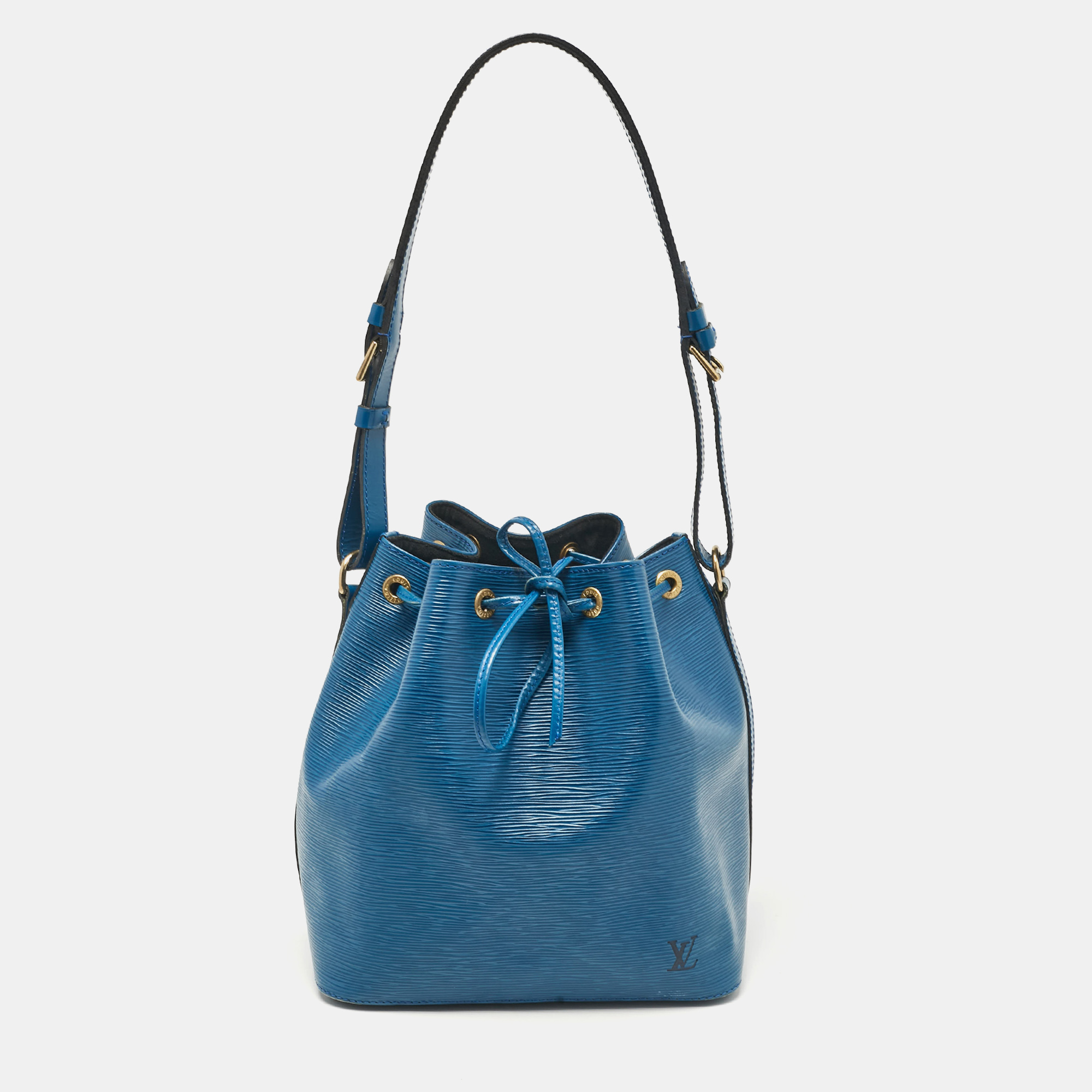 

Louis Vuitton Blue Toledo Epi Leather Petit Noe Bag