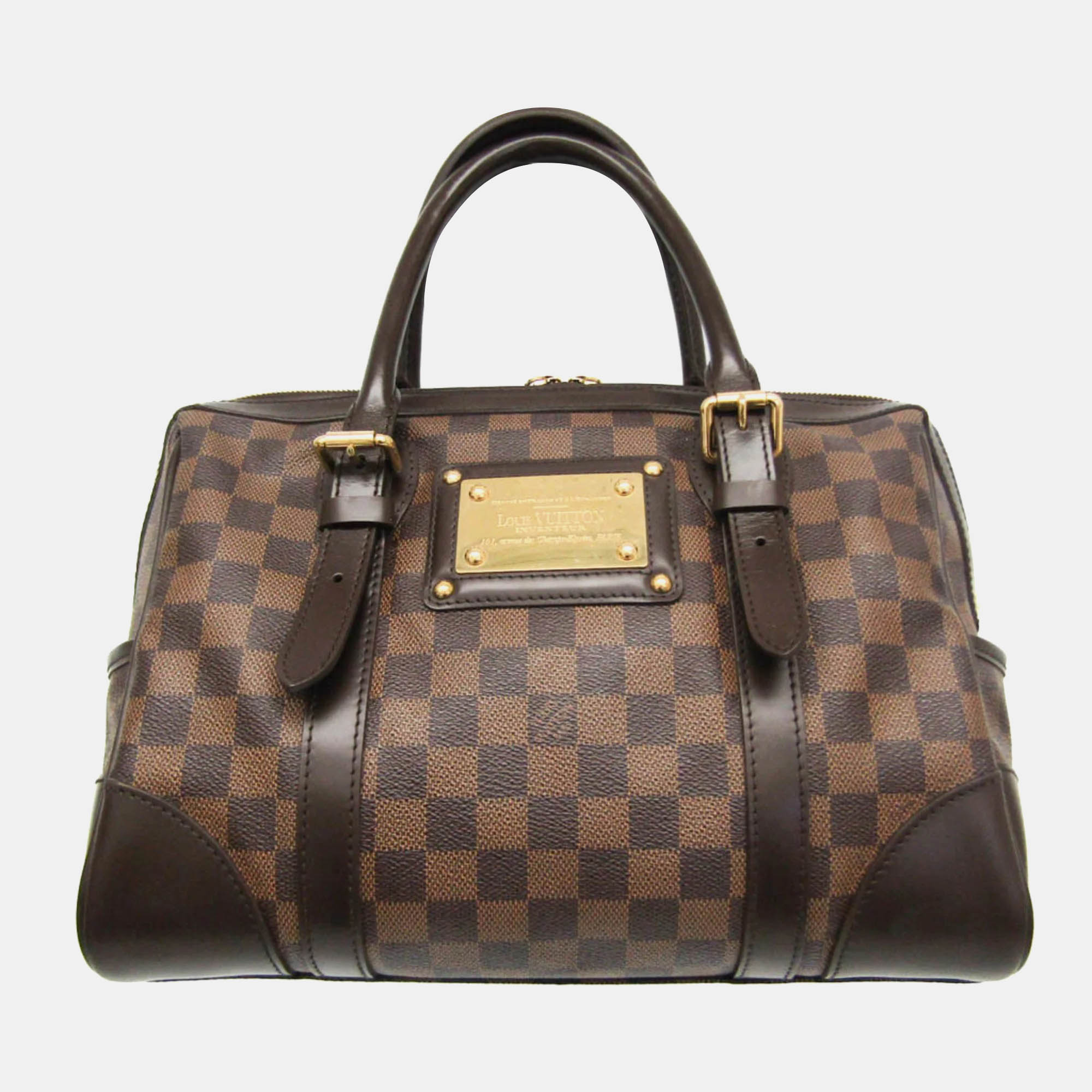 

Louis Vuitton Brown Damier Ebene Canvas Berkeley Satchel