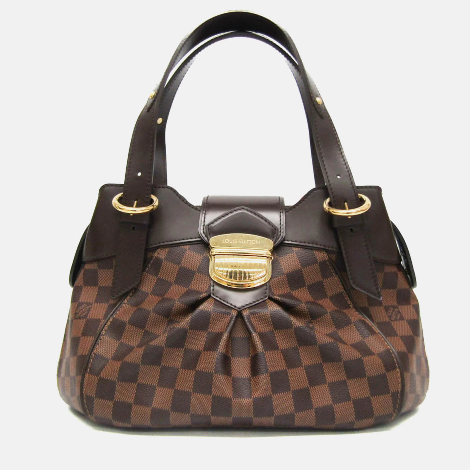 

Louis Vuitton Brown Damier Ebene Canvas Sistina PM Hobo Bag