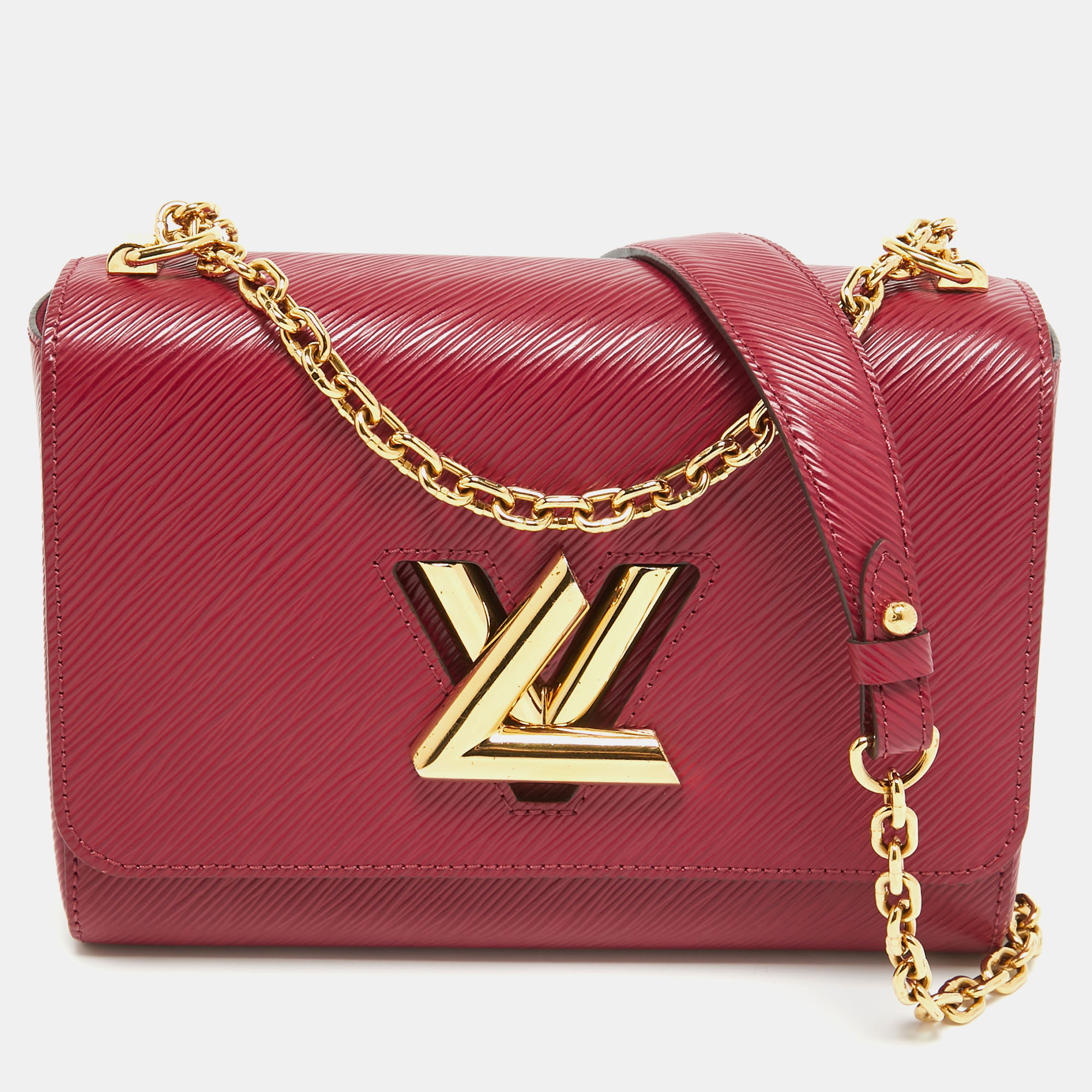 

Louis Vuitton Magenta Epi Leather Twist MM Bag, Pink