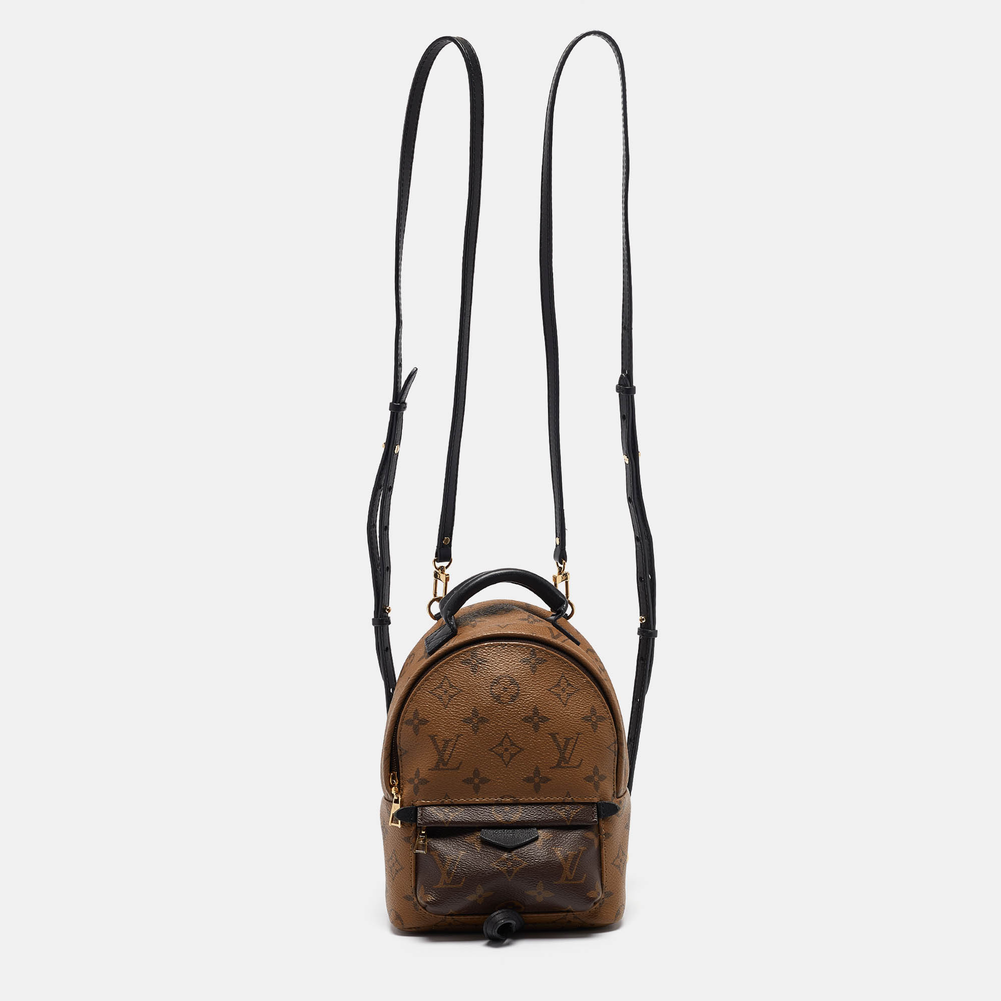 

Louis Vuitton Monogram Reverse Canvas Mini Palm Springs Backpack, Brown