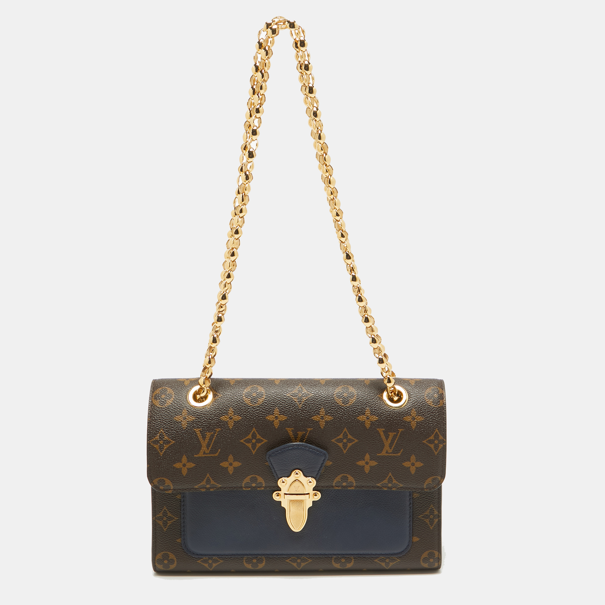 

Louis Vuitton Blue Marine Monogram Canvas Victoire Chain Bag