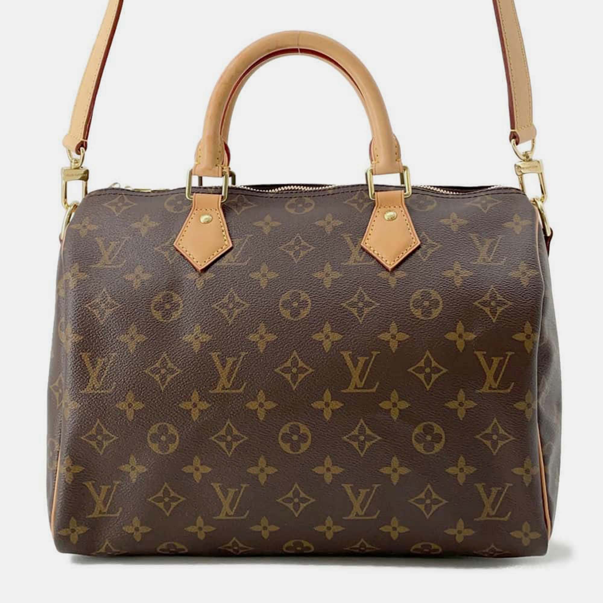 

Louis Vuitton Brown Monogram Speedy Bandouliere Bag 30