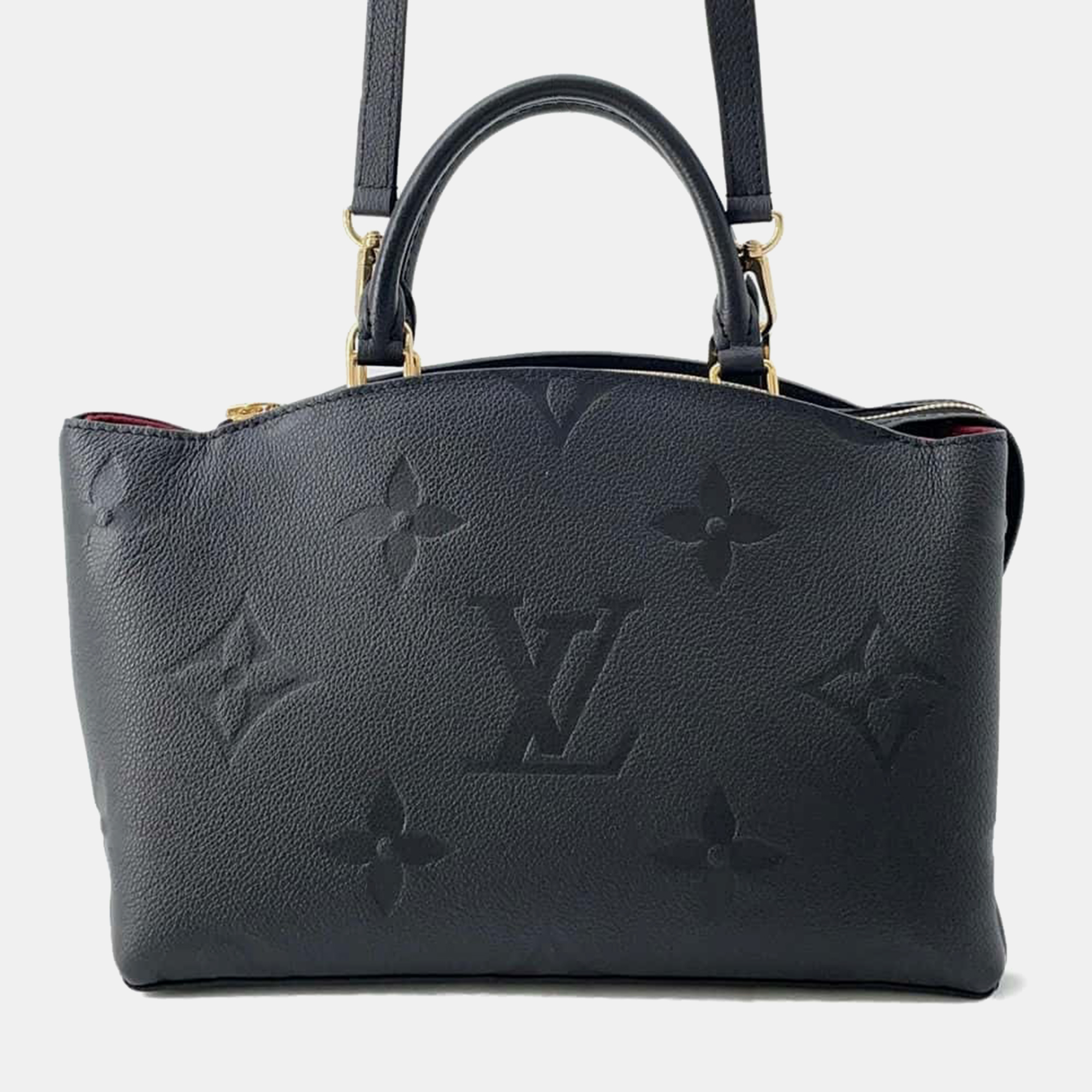 

Louis Vuitton Noir Monogram Empreinte Leather Petit Palais bag Size PM, Black