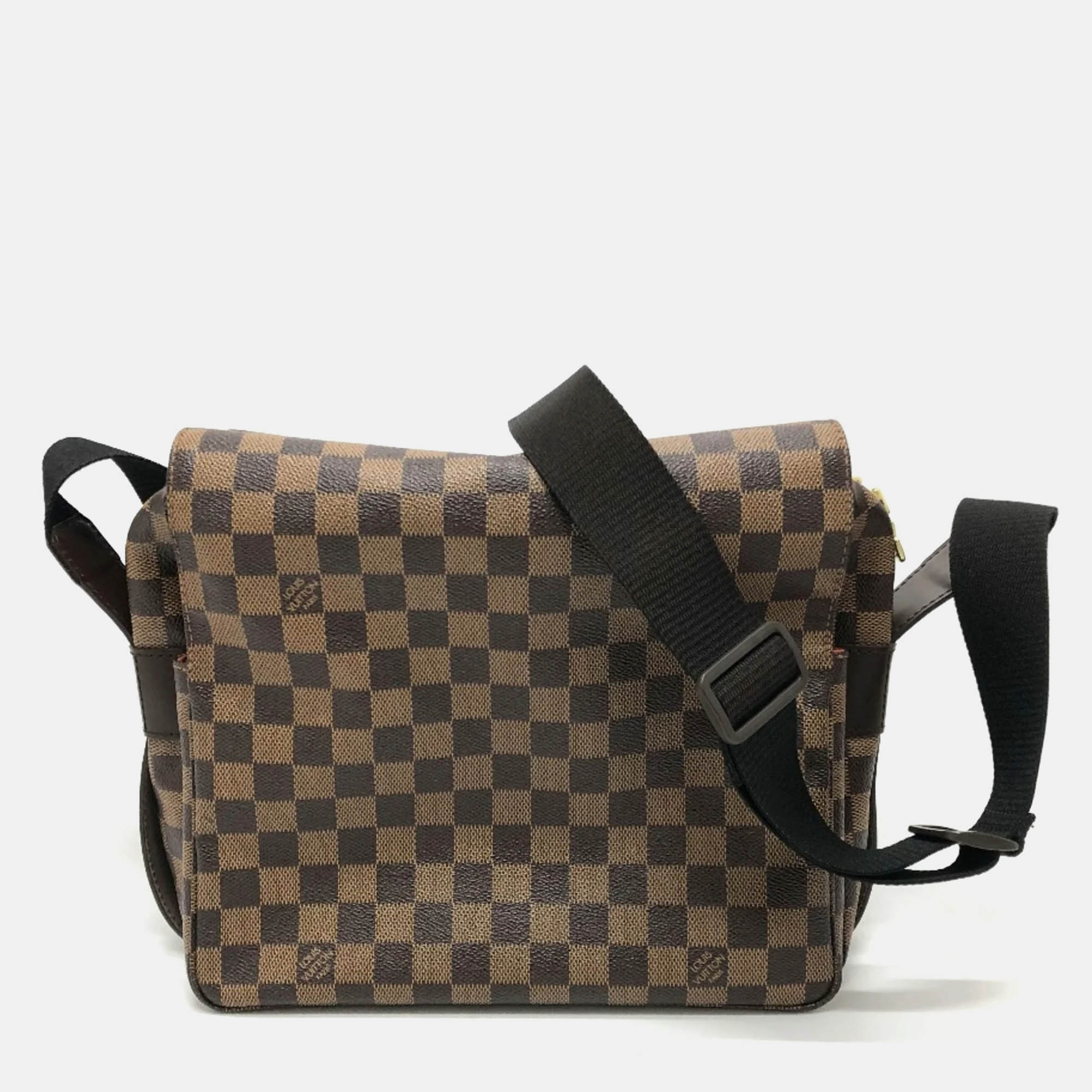 Pre-owned Louis Vuitton Brown Damier Ebene Canvas Naviglio Messenger Bag