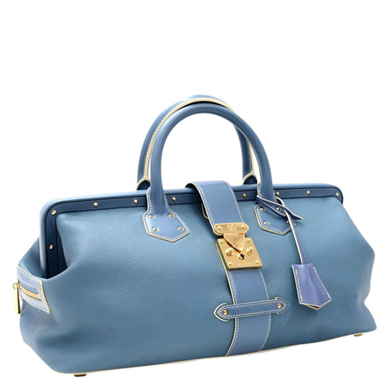 

Louis Vuitton Blue Suhali Leather L'Ingenieux GM Bag