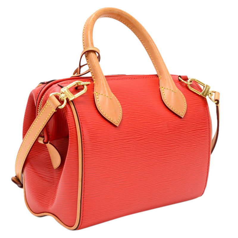 

Louis Vuitton Coquelicot Epi Leather Doc BB Bag, Red