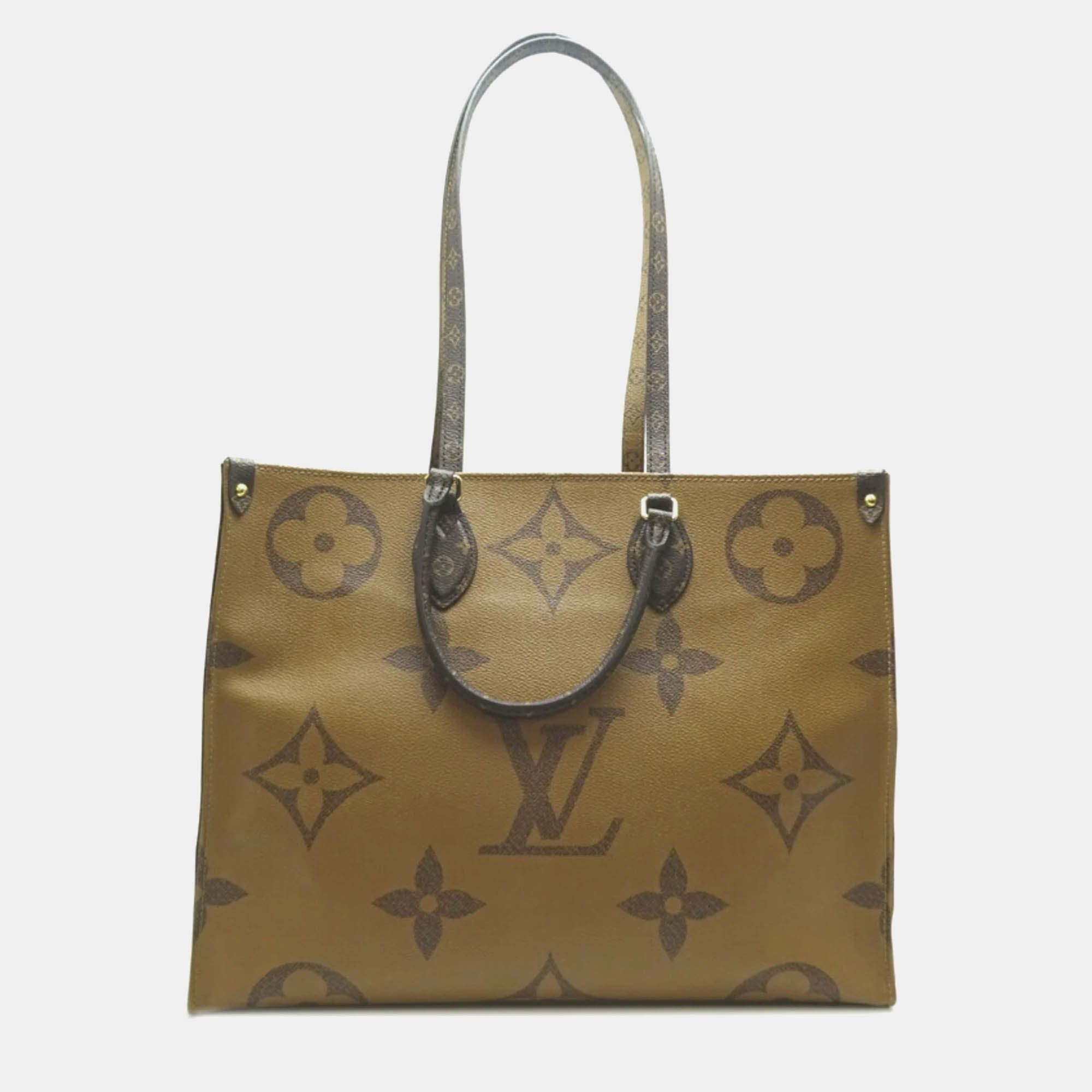 

Louis Vuitton Brown Canvas GM Onthego Tote Bag