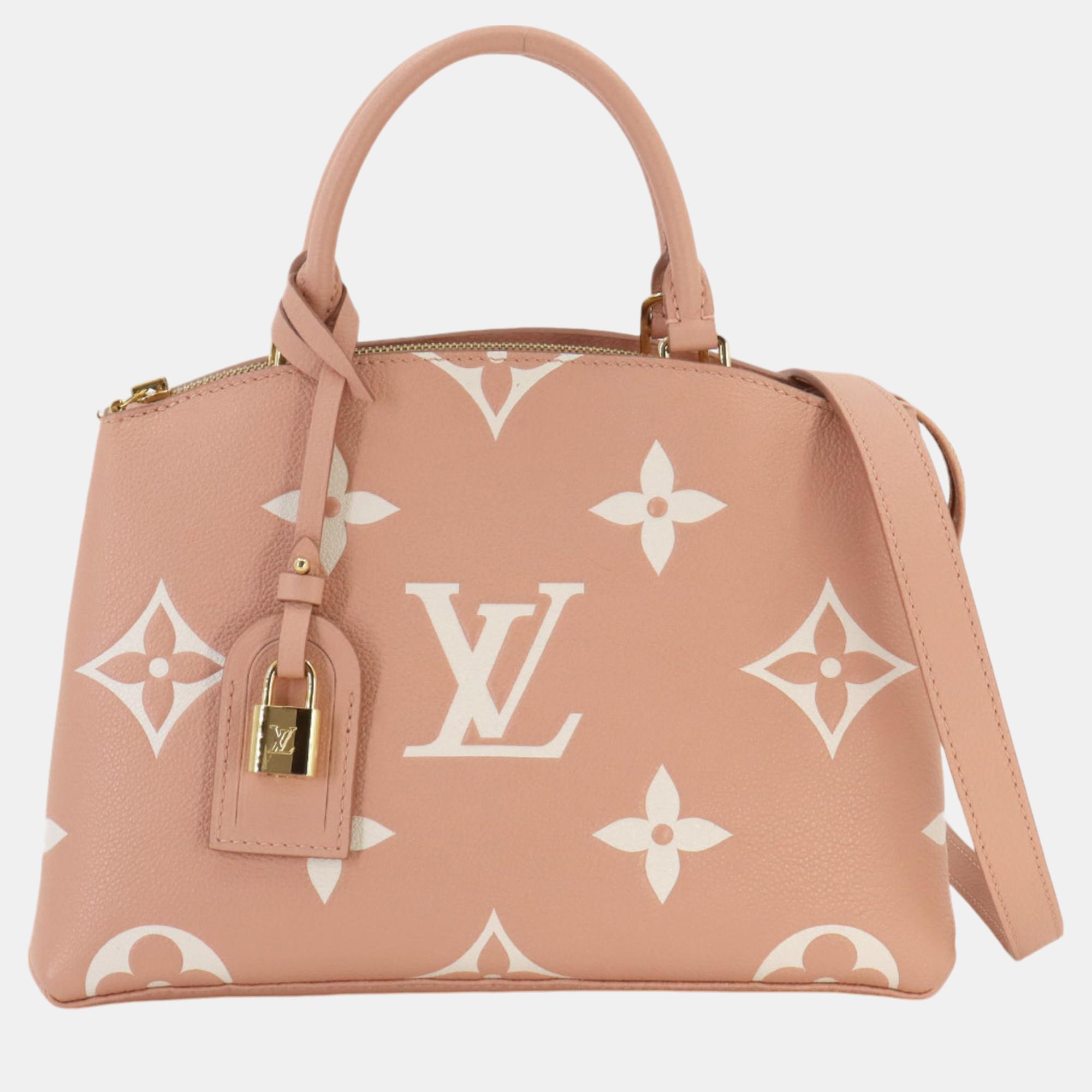 

Louis Vuitton Cream Bicolor Monogram Empreinte Leather Grand Palais Tote Bag, Beige