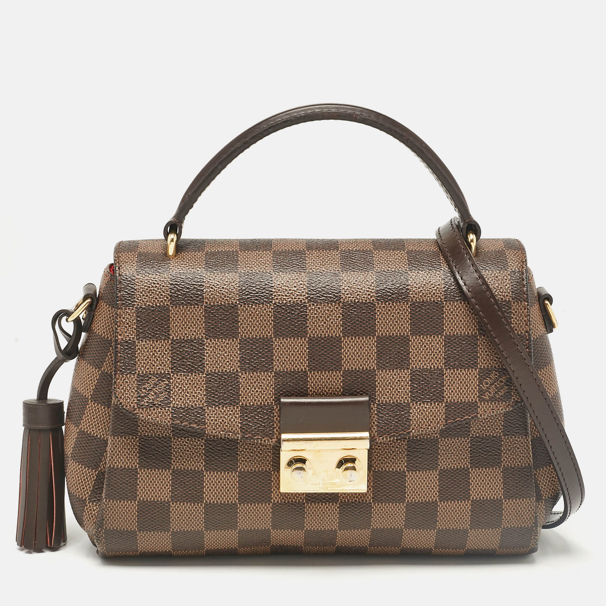 

Louis Vuitton Damier Ebene Canvas Croisette Bag, Brown