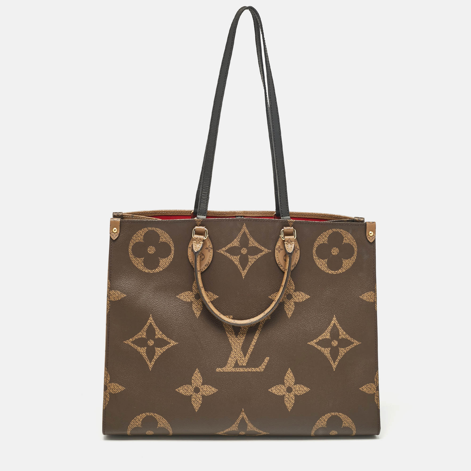 

Louis Vuitton Monogram Reverse Giant Canvas OnTheGo GM Bag, Brown