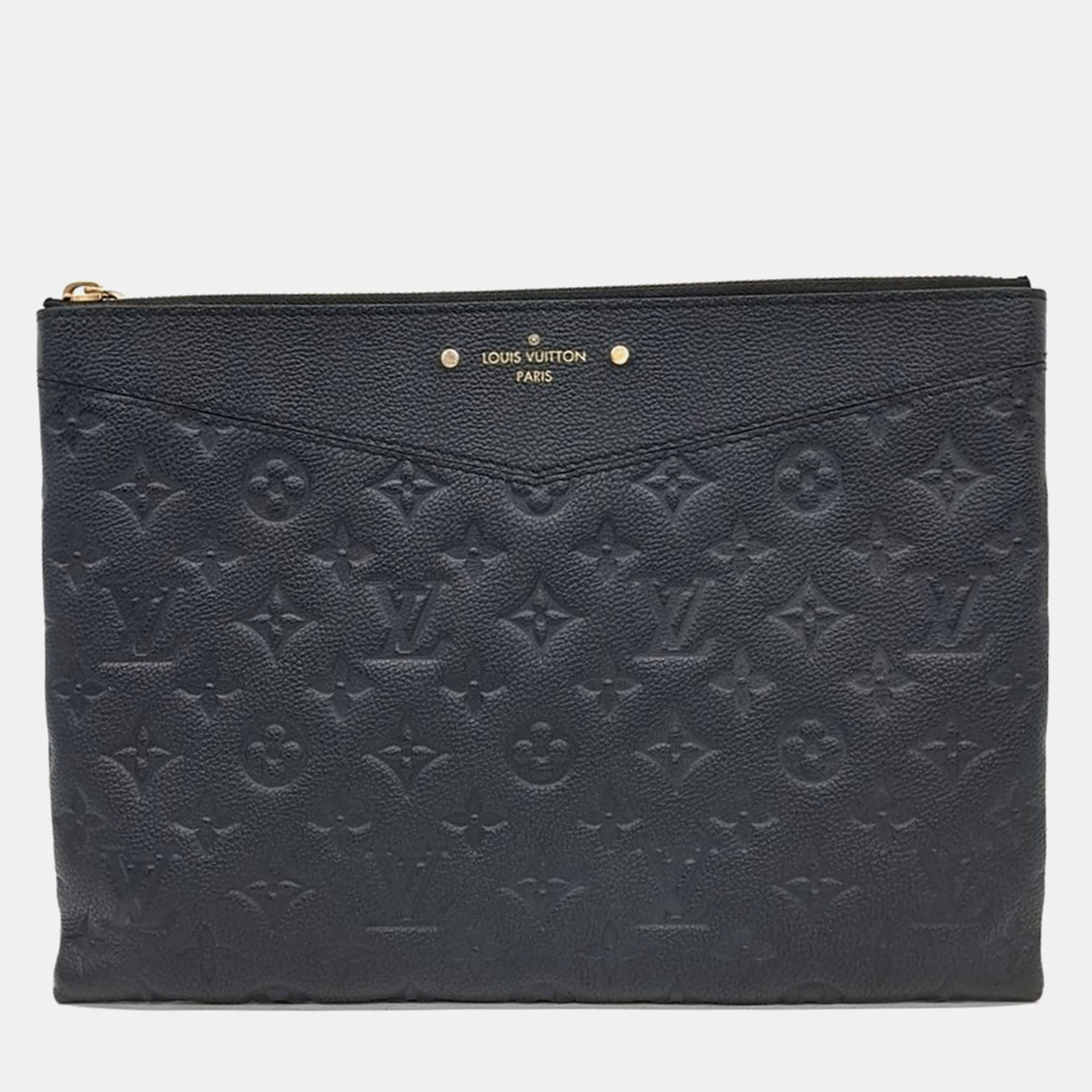 

Louis Vuitton Empreinte Daily Clutch Bag, Black